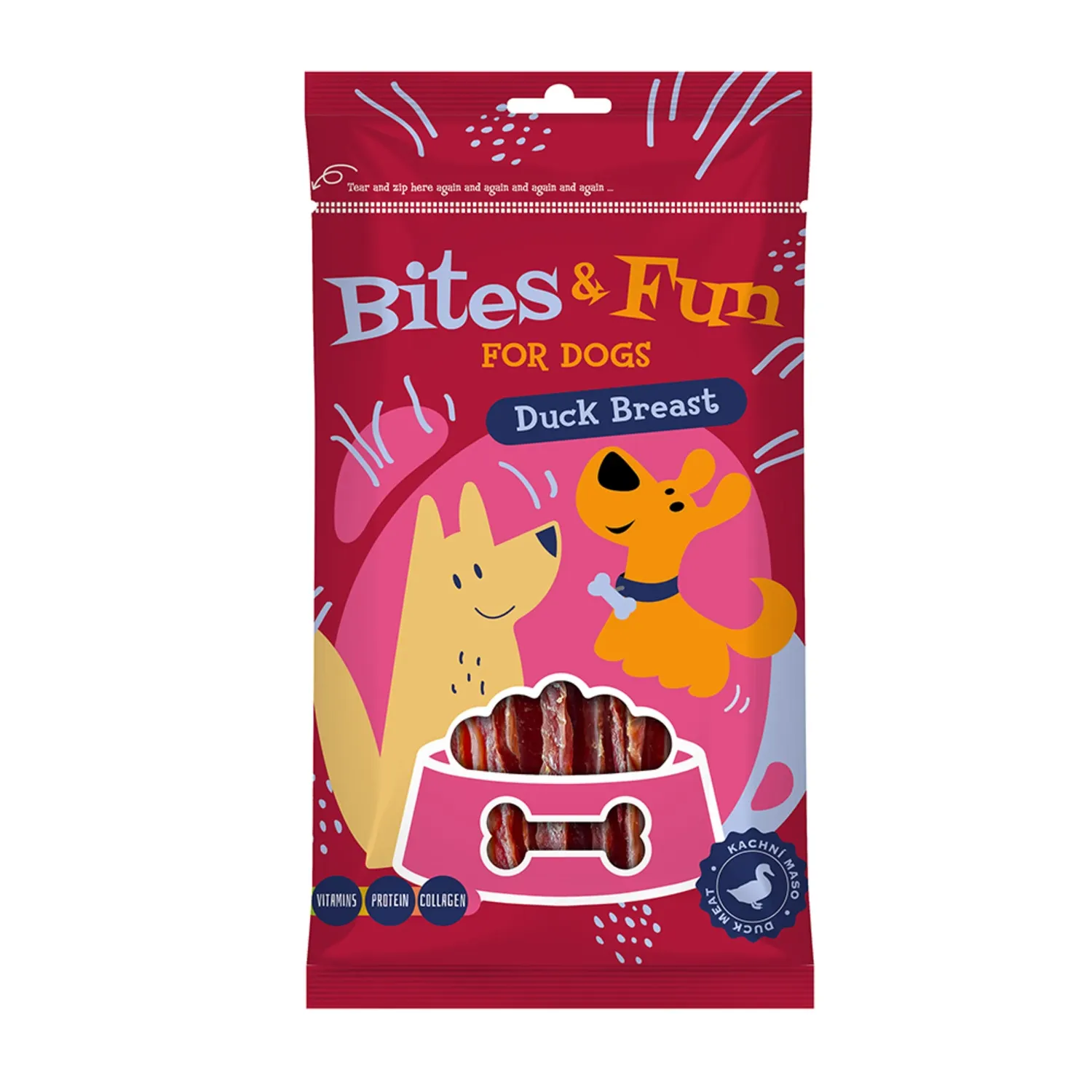 Kārums suņiem Akinu Bites&Fun Pīles krūt. 85g