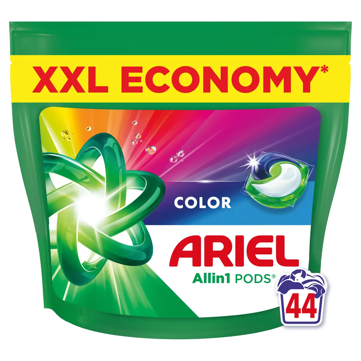 Veļas mazgāšanas kapsulas Ariel Color 44gab.