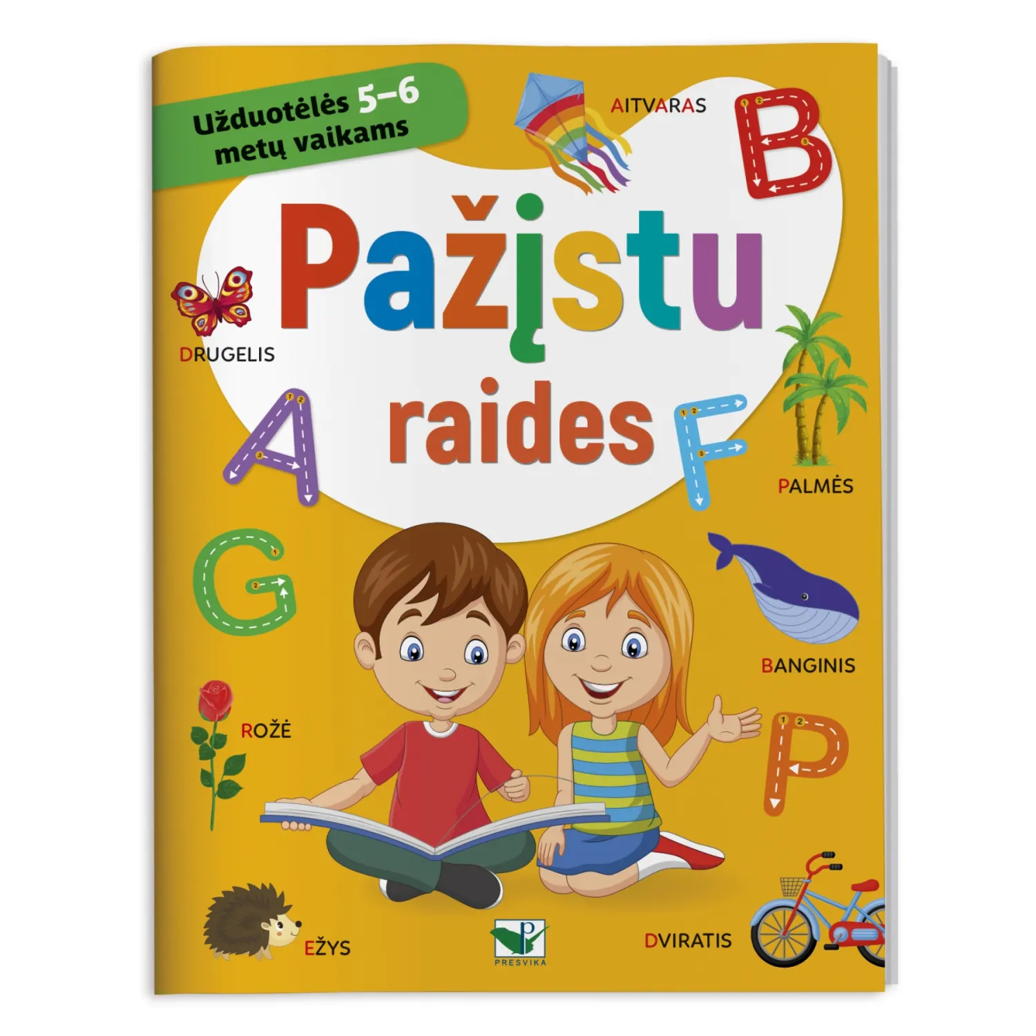 Knyga PAŽĮSTU RAIDES. 5-6 METŲ VAIKAMS