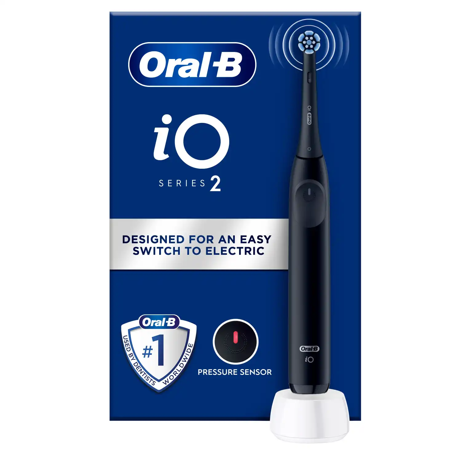 El. dantų šep. ORAL B iO2 NIGHT BLACK, 1vnt.