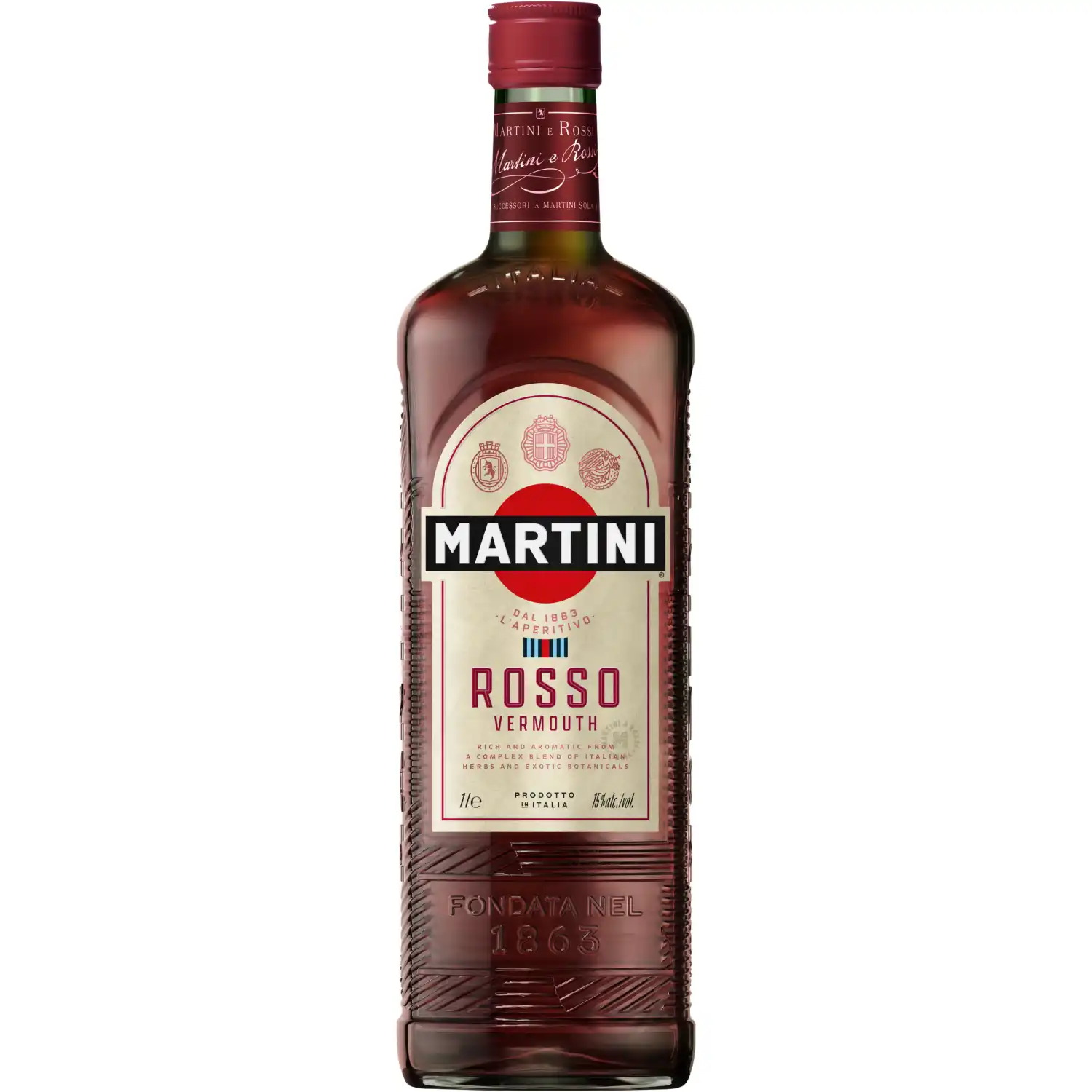 Vermutas MARTINI ROSSO, 15 %, 1 l