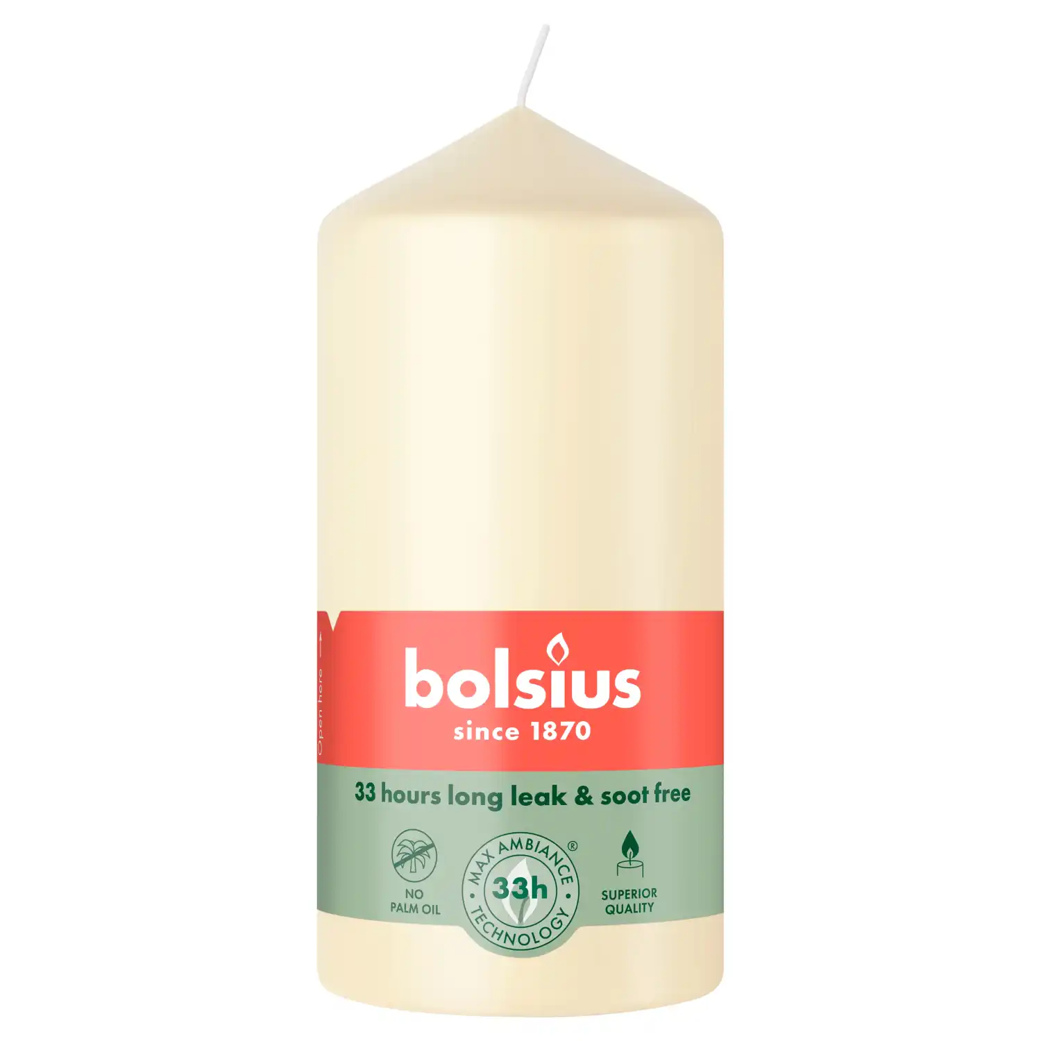 Küünal Bolsius silinder elevandiluu 120/58mm