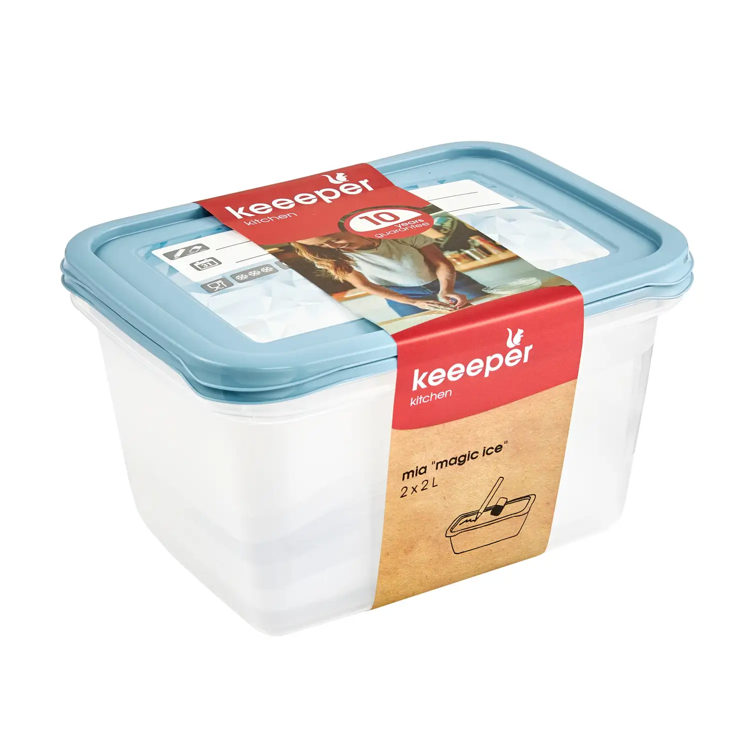 Maisto indeliai Keeeper, 2 l, 2 vnt., AW26