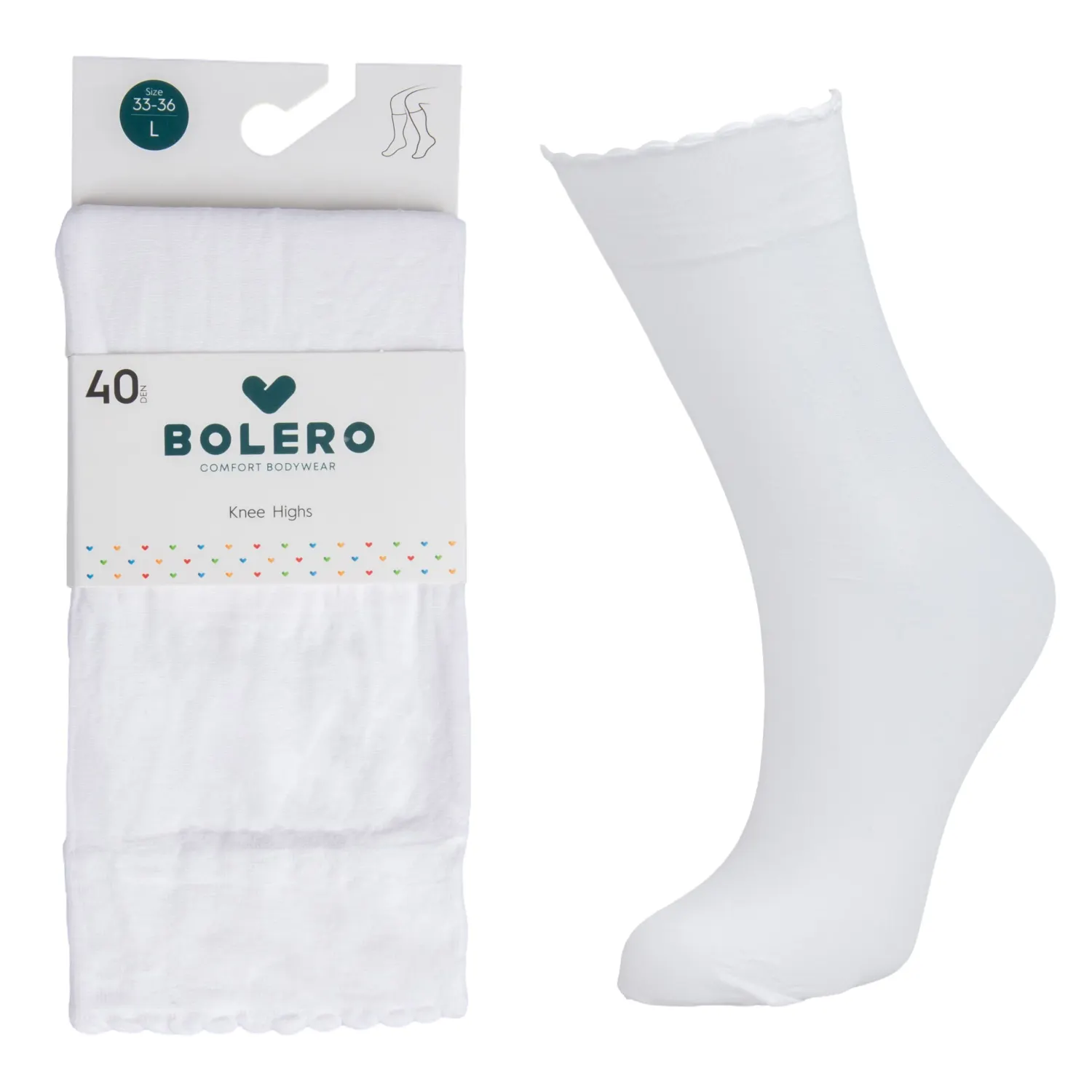 Vaik.ilg.kojinės BOLERO 33-36, 40D, AW25