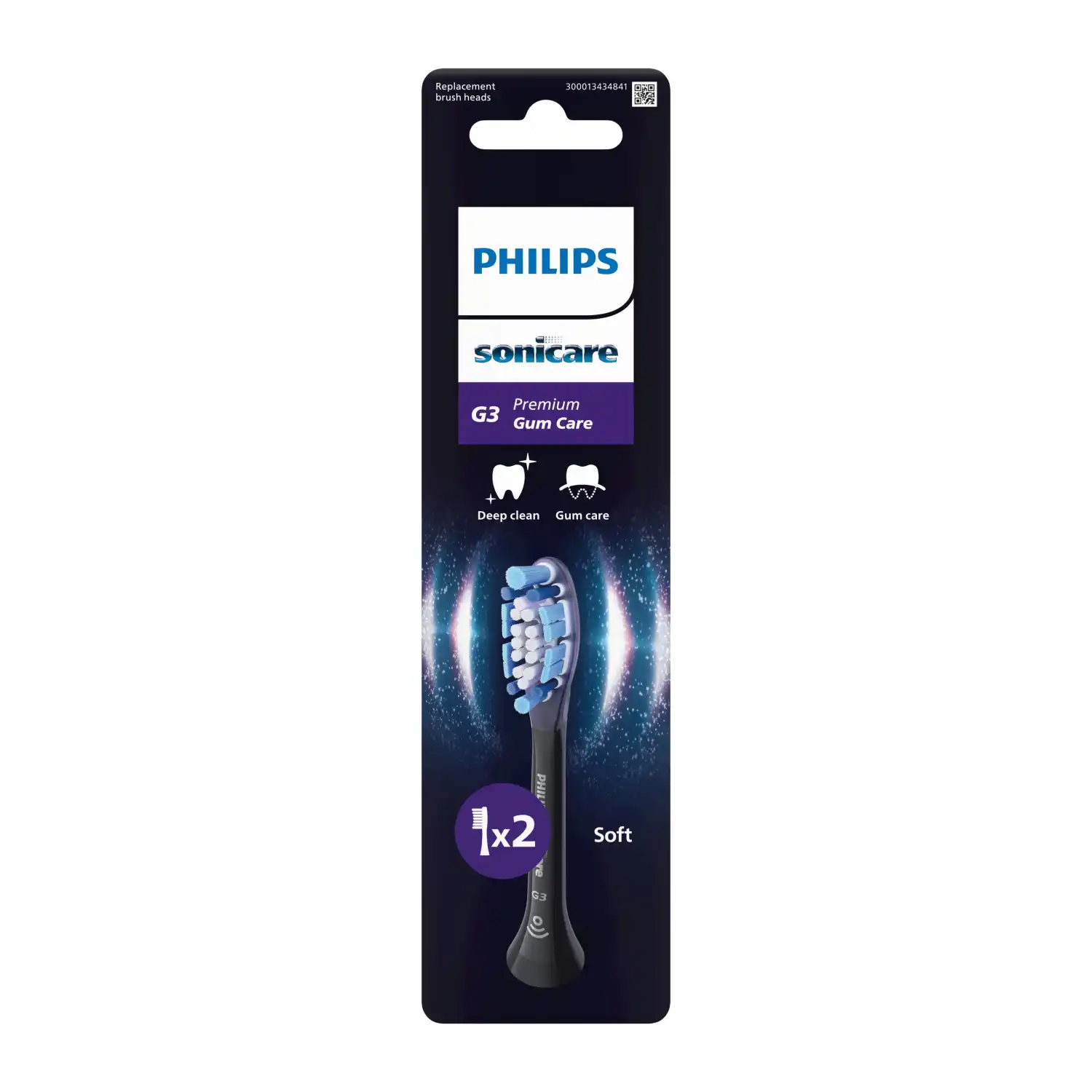 Hambaharjaotsik Philips Sonicare must 2tk