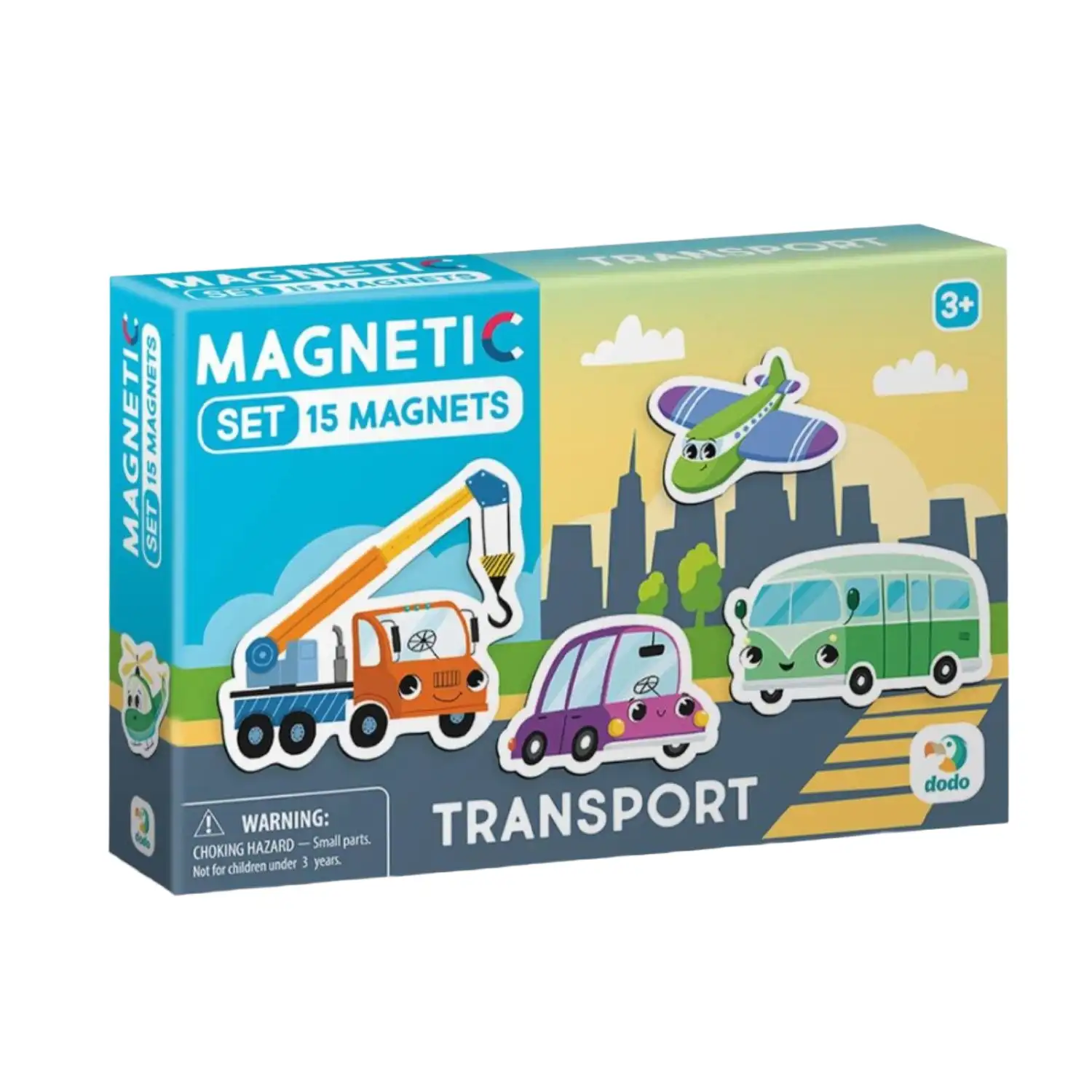 Magnetų rink. Transportas DODO, 15 vnt.