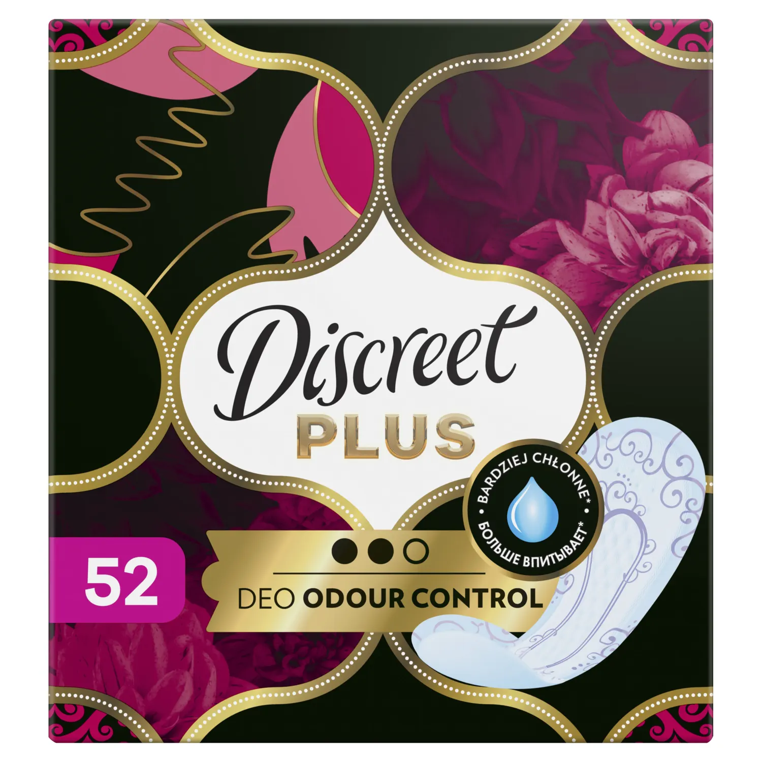 Kasd. įklotai DISCREET NORMAL PLUS, 52 vnt.