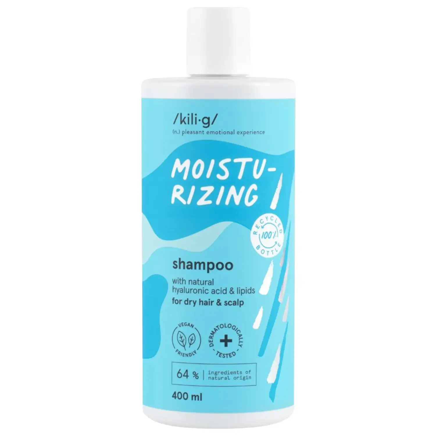 Plaukų šampūnas KILIG MOISTURIZING, 400 ml