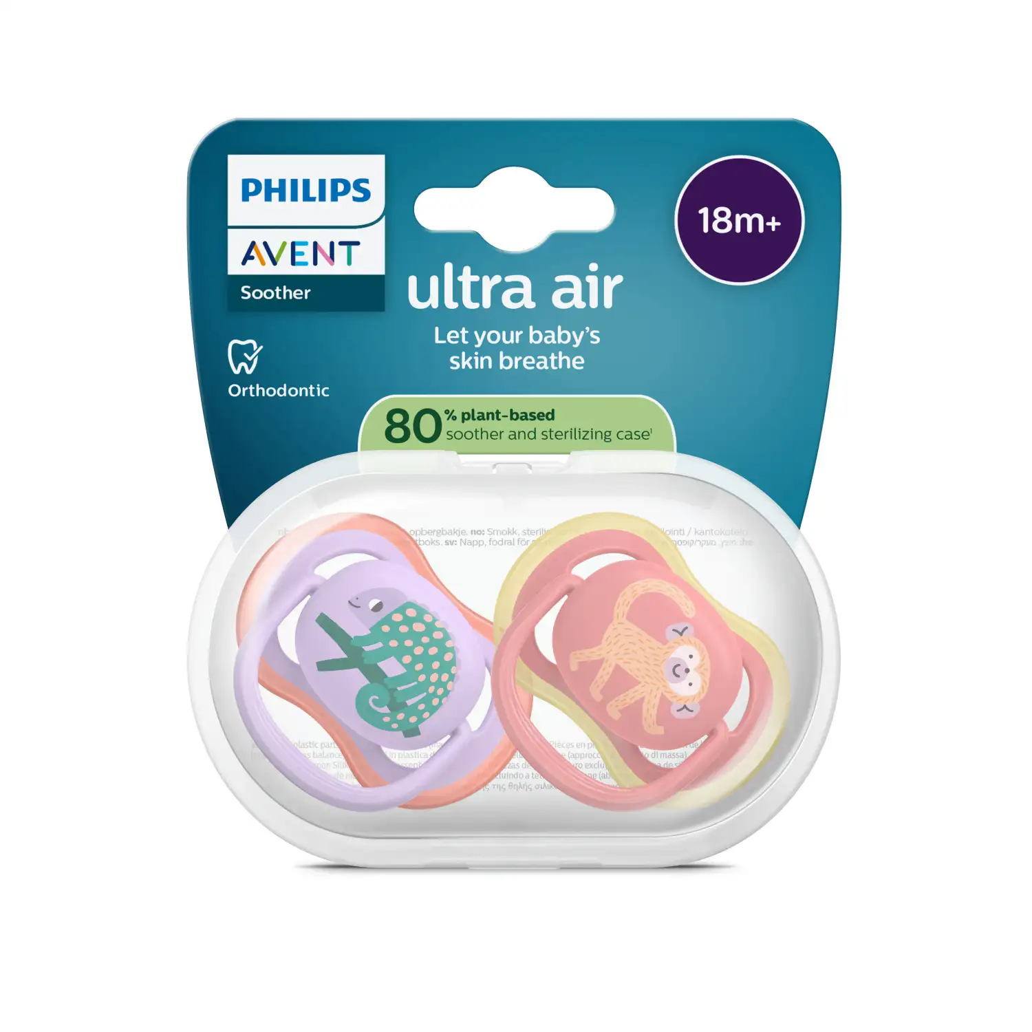 Čiul. PHILIPS AVENT ULTRA AIR, 18 + m. 2 vnt.