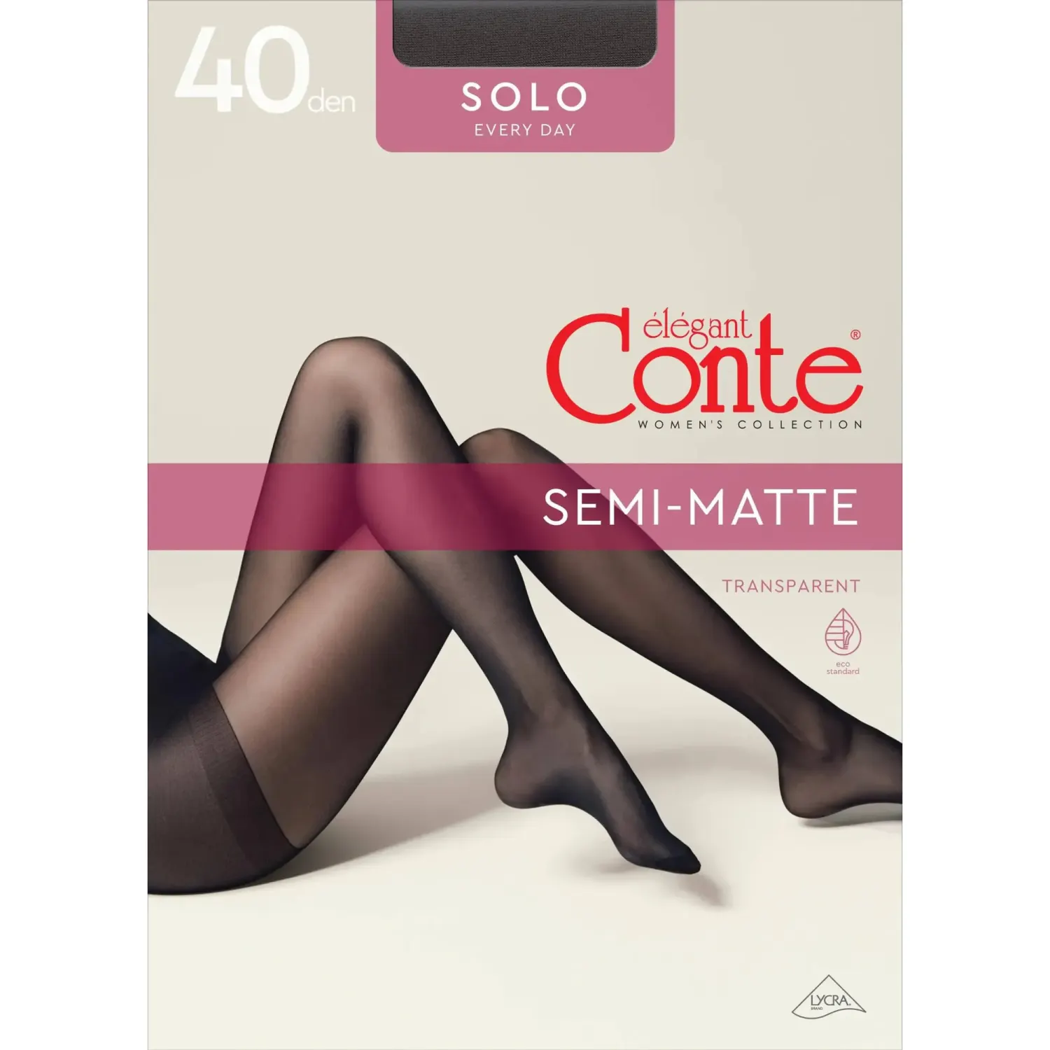 Zeķubikses Conte Solo40 Mocca 40d
