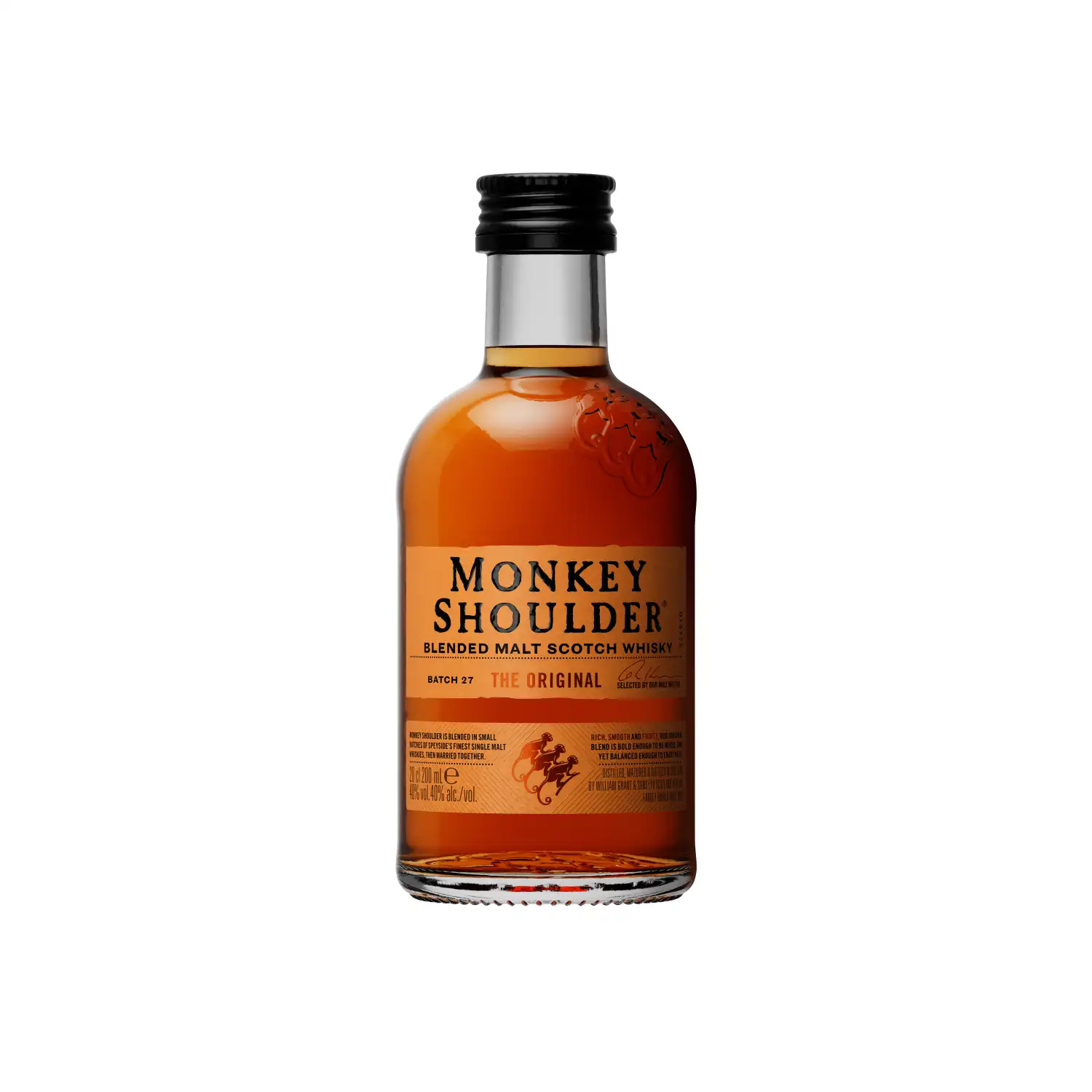 Viskis MONKEY SHOULDER BLEND. MALT, 40%, 0,2l