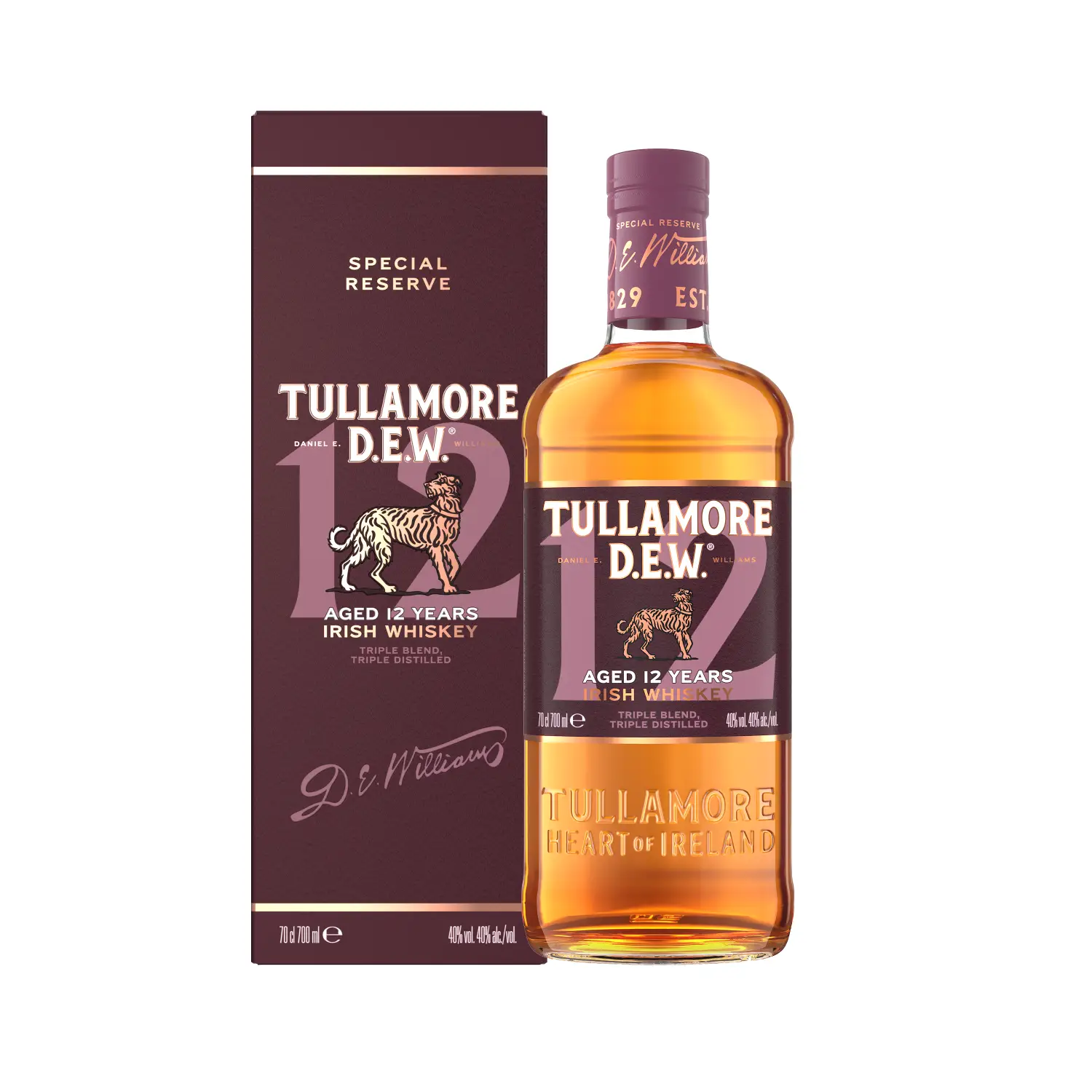 Viskis TULLAMORE DEW 12YO SP. RES., 40%, 0,7l