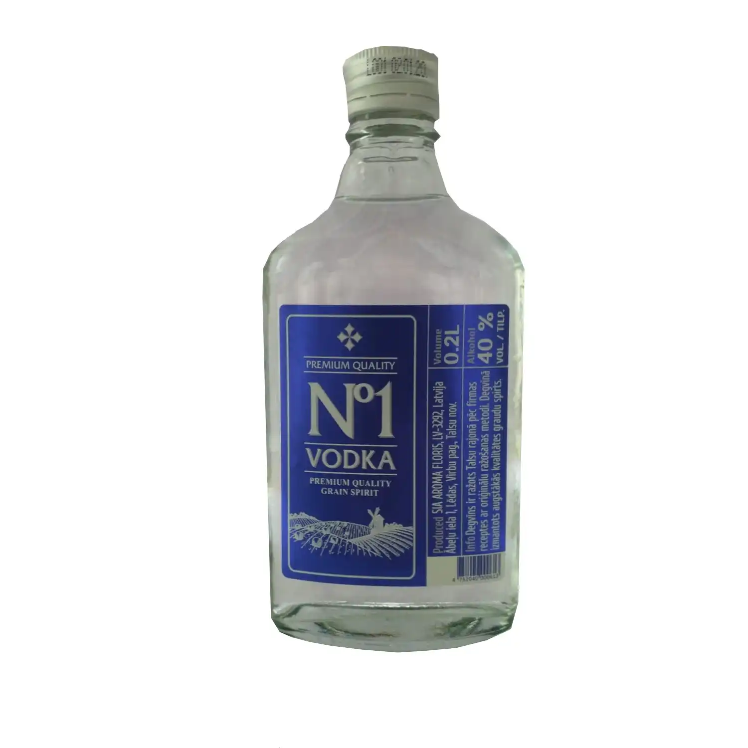 Degtinė VODKA Nr. 1, 40 %, 0,2 l