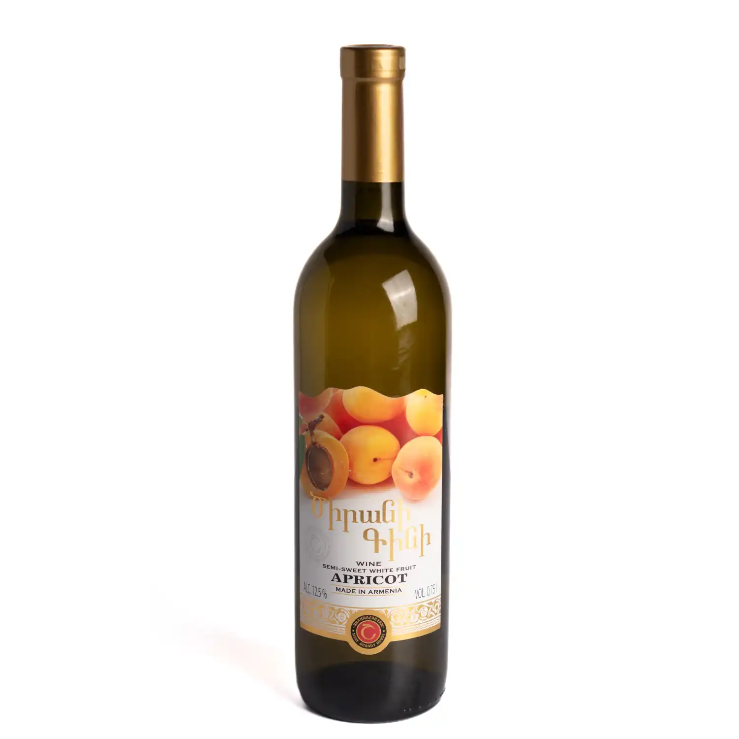 Augļu vīns Shahnazaryan aprikožu 12,5% 0,75l