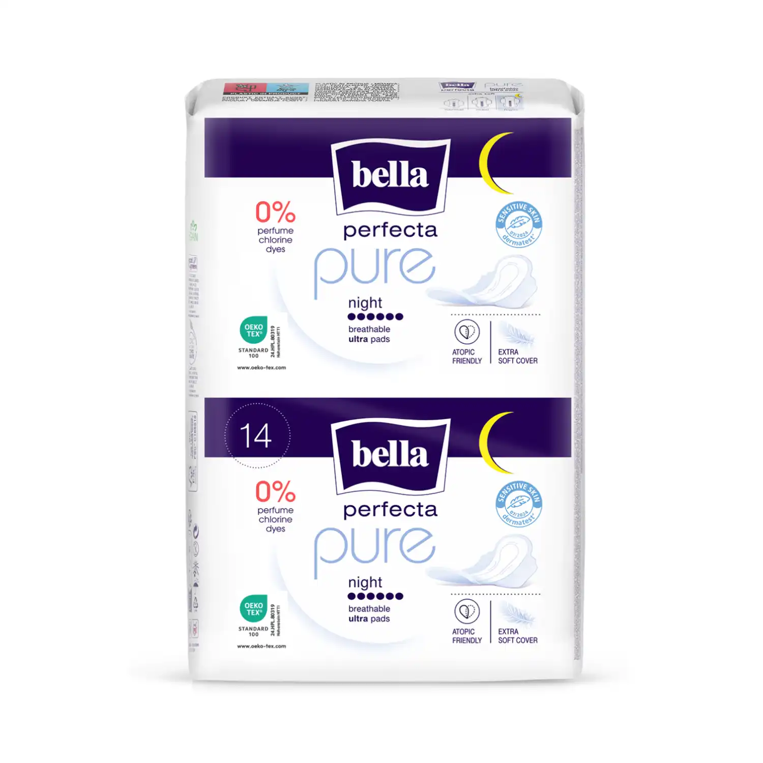 Hig. paket. BELLA PERFECTA PURE NIGHT, 14 vnt