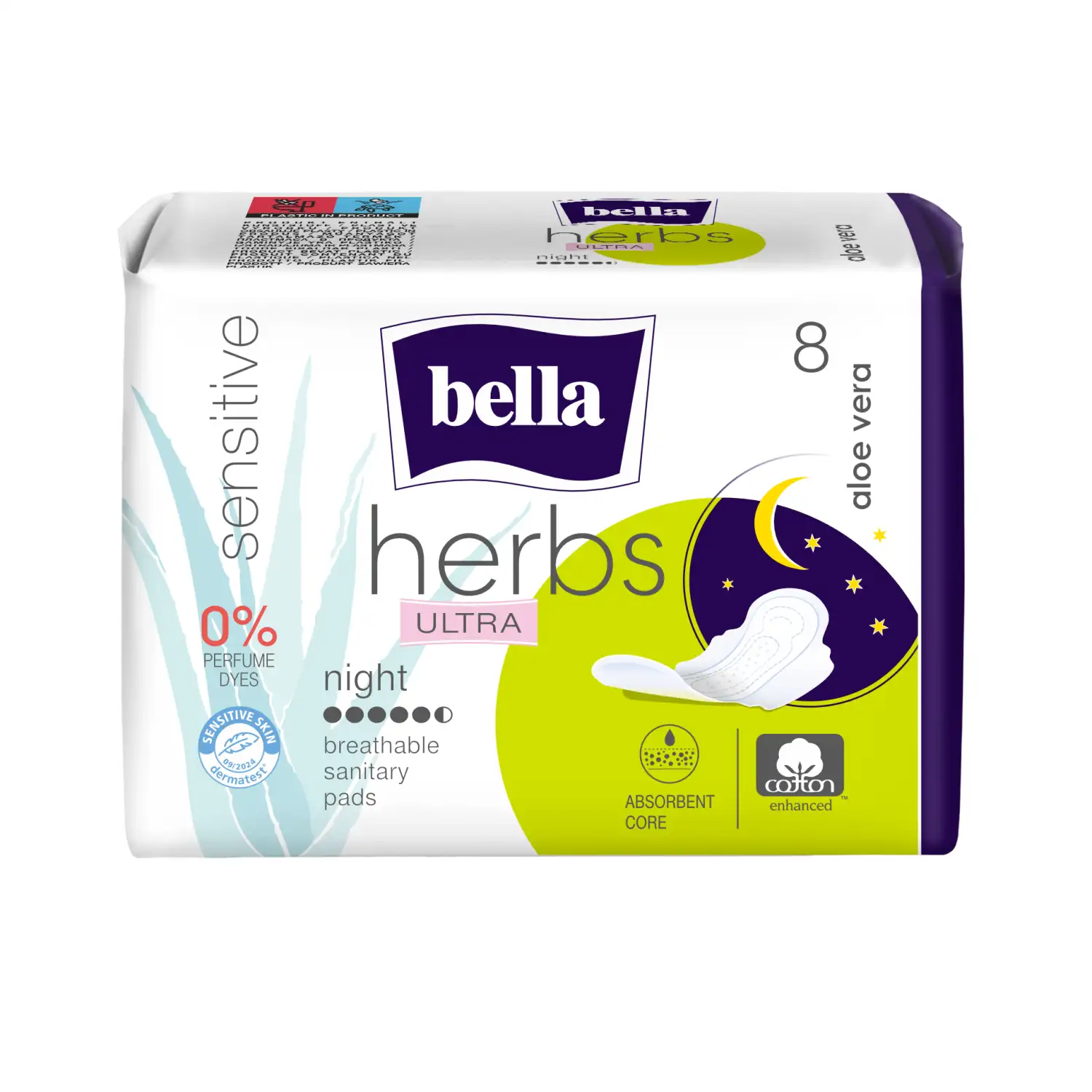 Hügieenisidemed Bella Herbs Ultra Night 8tk