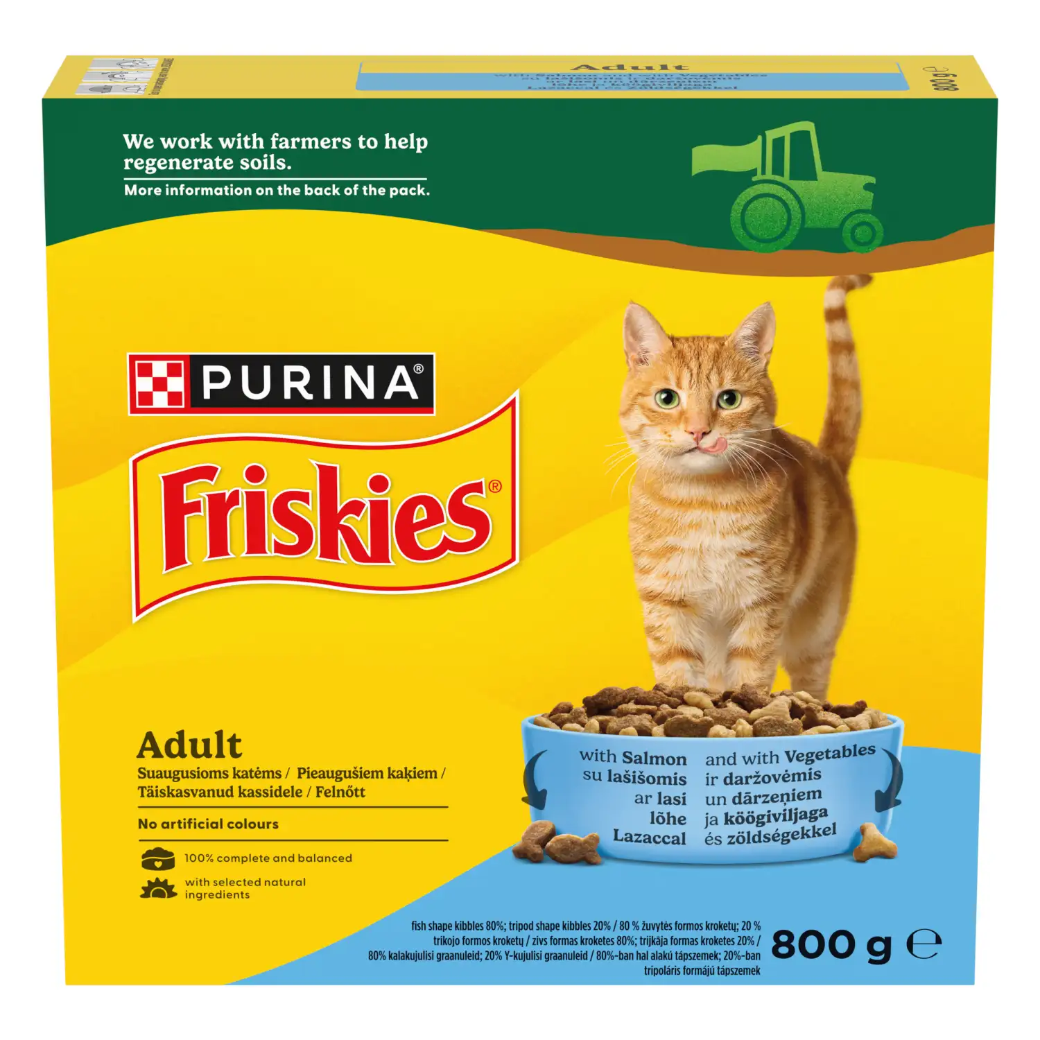 S. kačių ėdal. FRISKIES ADULT, su laš. 800 g