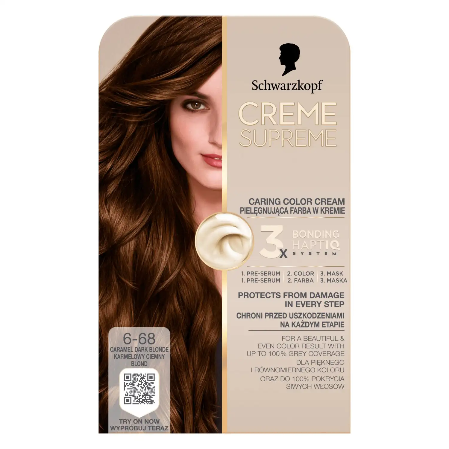 Matu krāsa SK Creme Supreme 6-68 tumši blonds