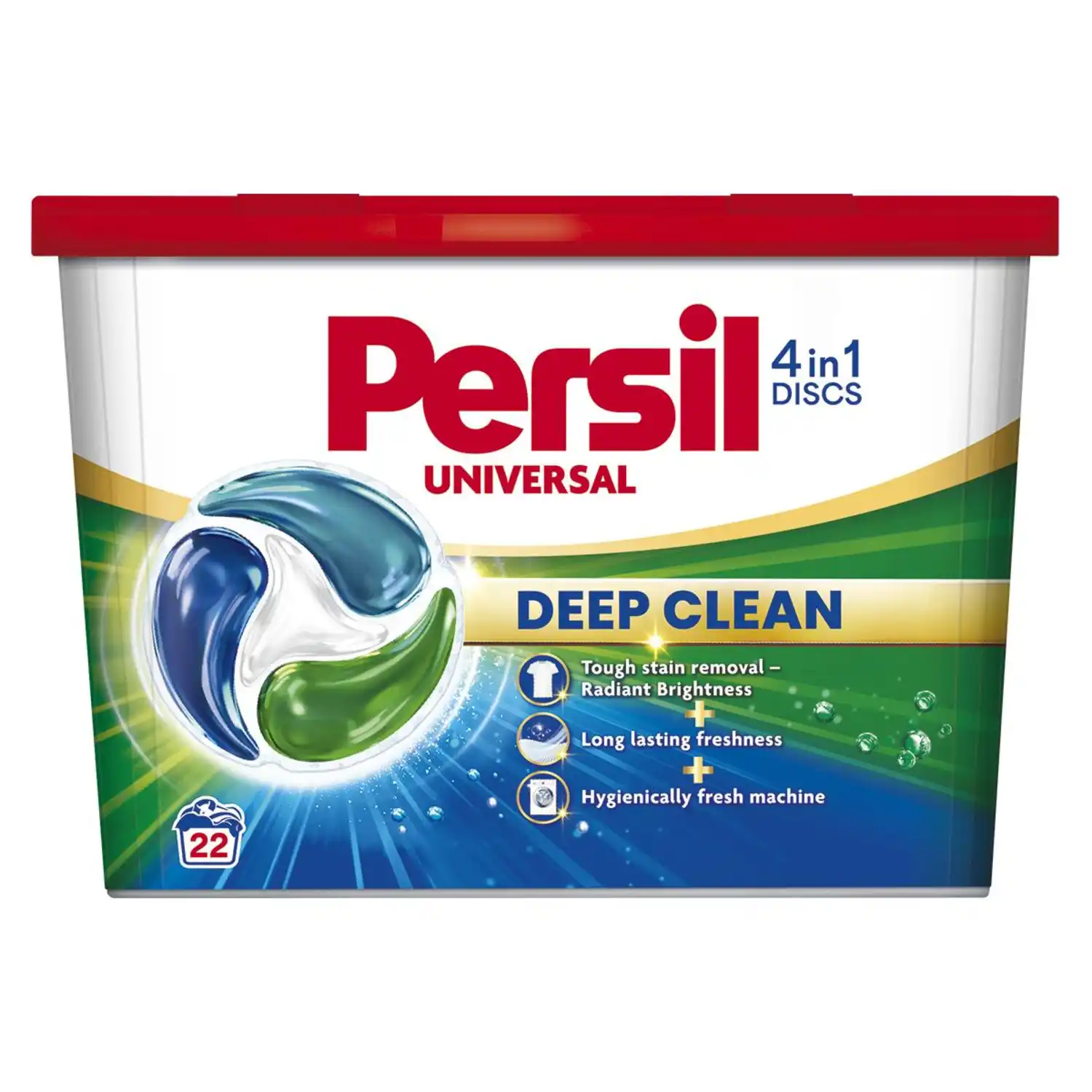 Veļas mazg.kap.Persil Discs Universal 22gab.