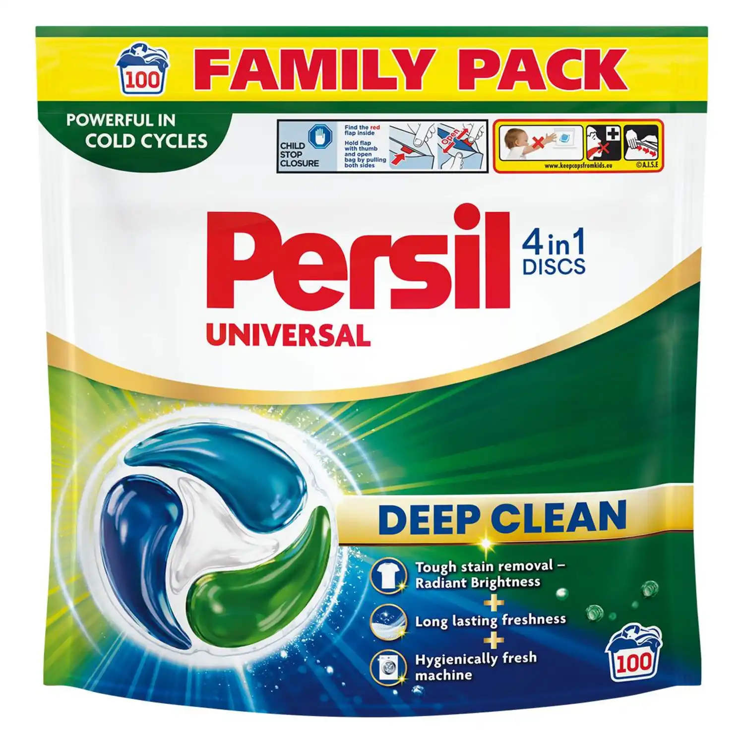 Veļ.mazg.kaps. Persil Discs Universal 100gab.