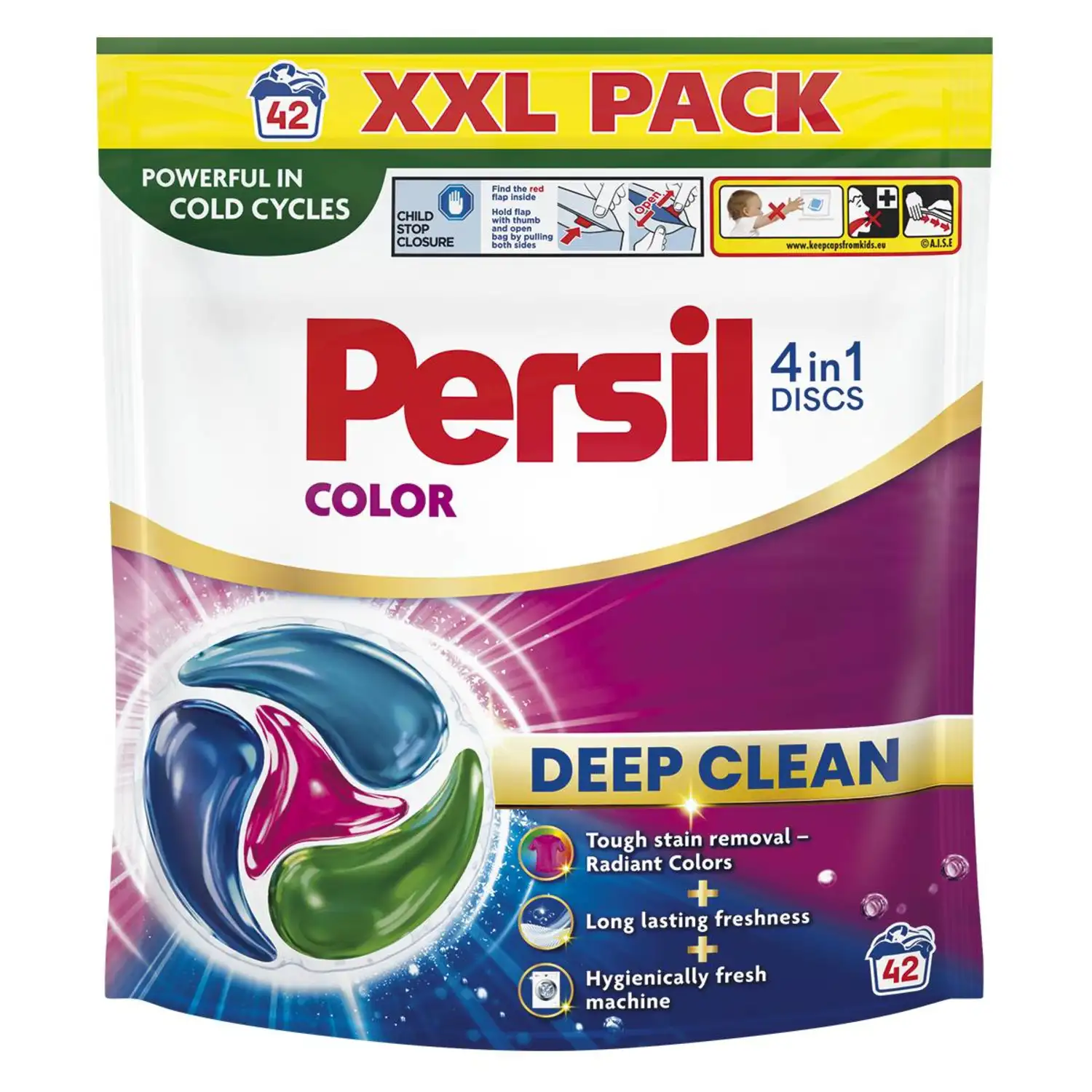 Veļas mazg. kaps. Persil Discs Color 42gab.