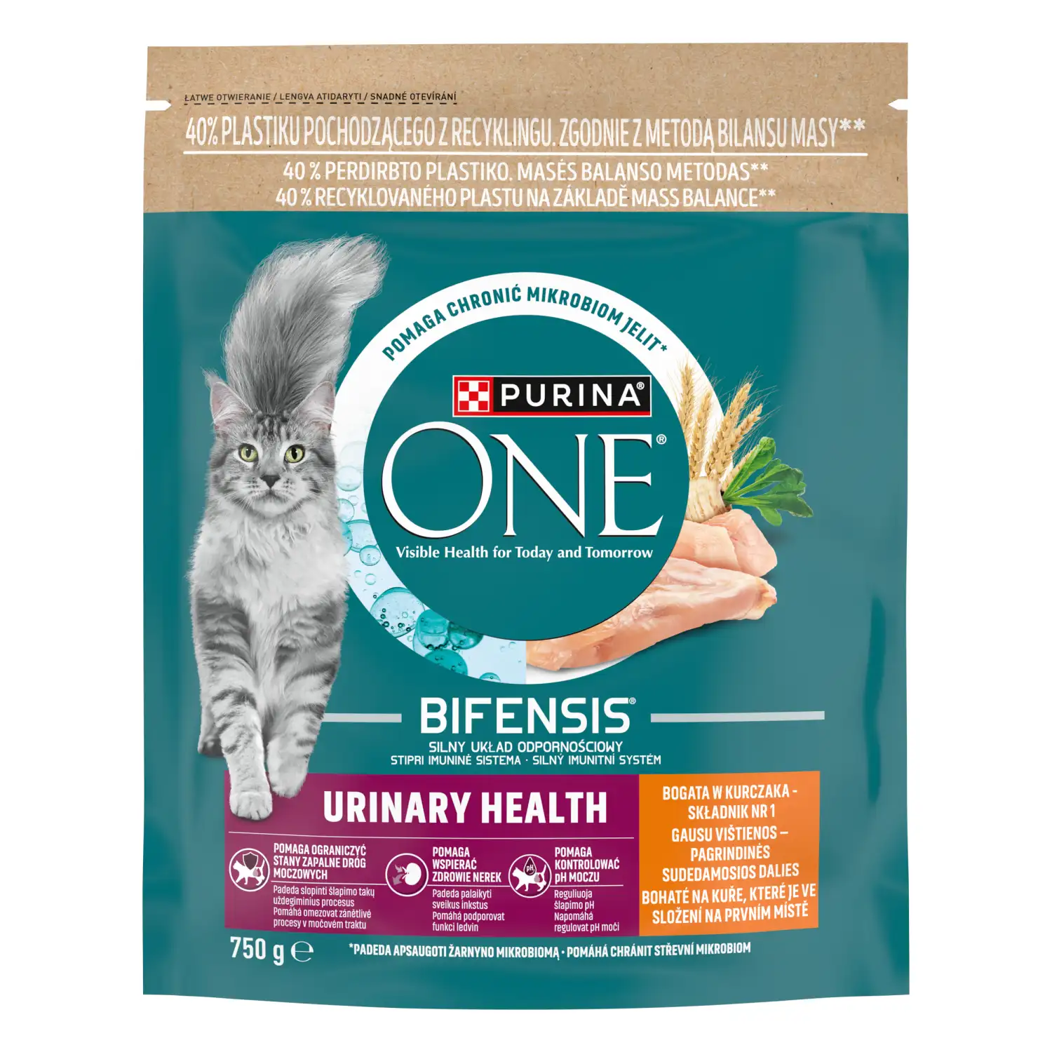 Kaķu bar.Purina One Urin.Health ar vistu 750g