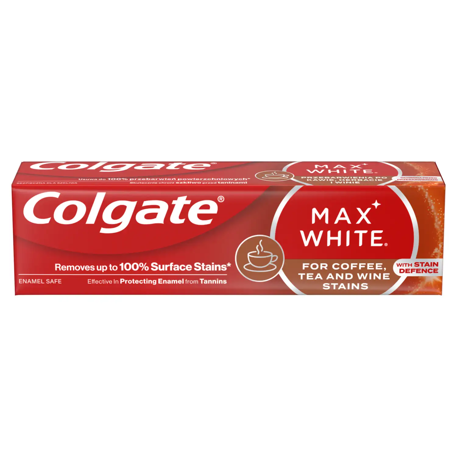 Hambapasta Colgate Max White Coffee, Tea 75ml