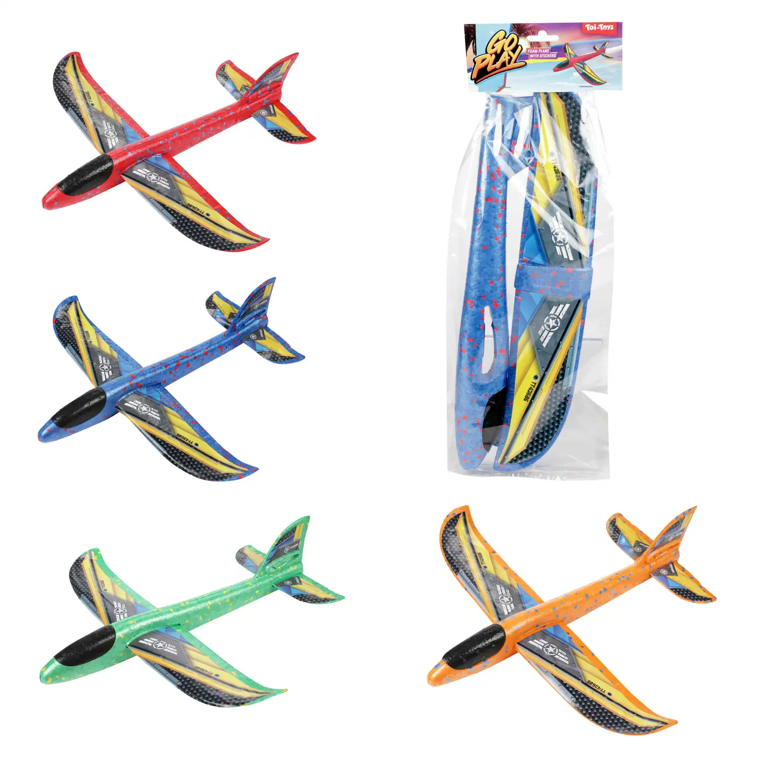 Lennuk vahtplastist Toi Toys 36cm SS26