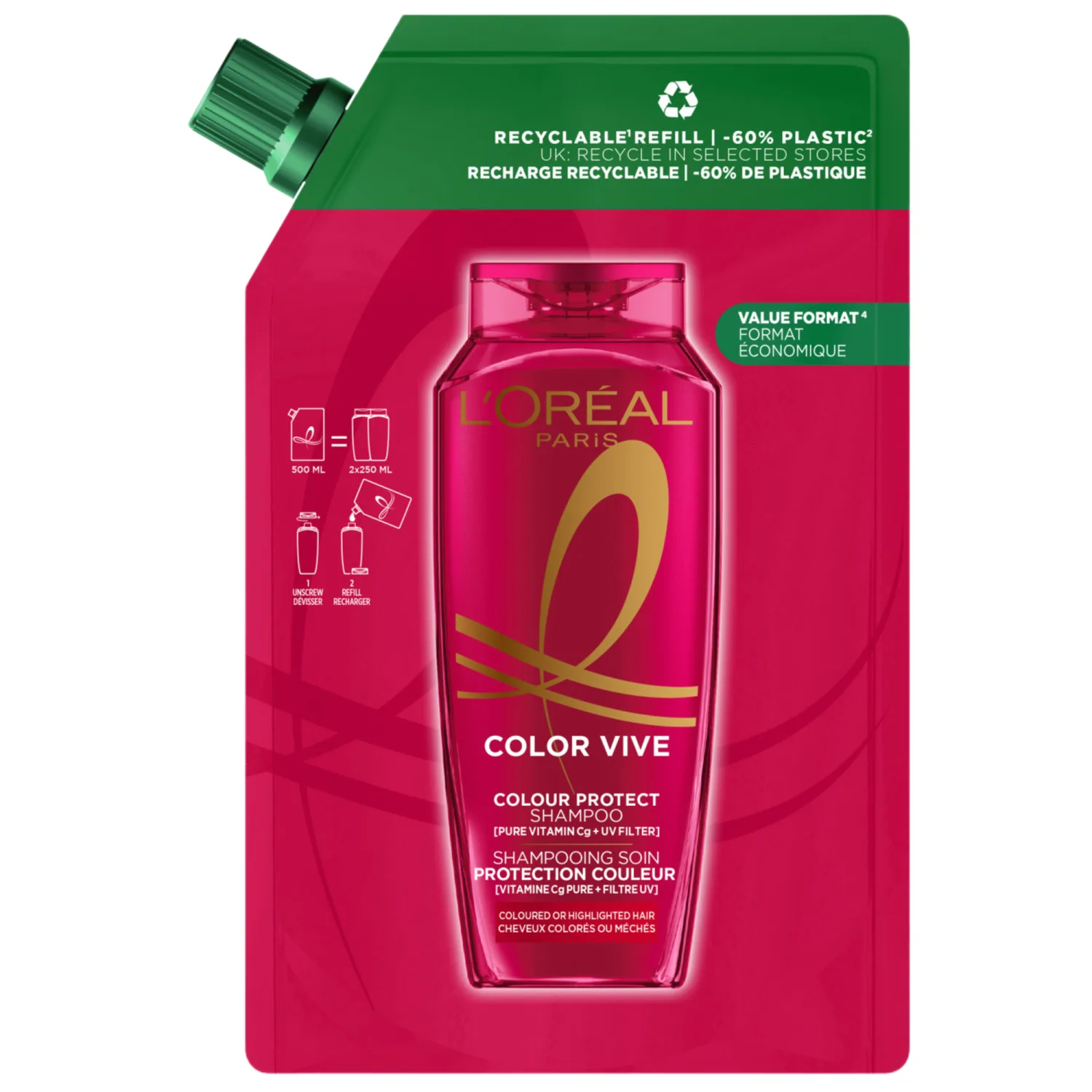 Šamp.Loreal Paris Elseve Color Vive Ref.500ml