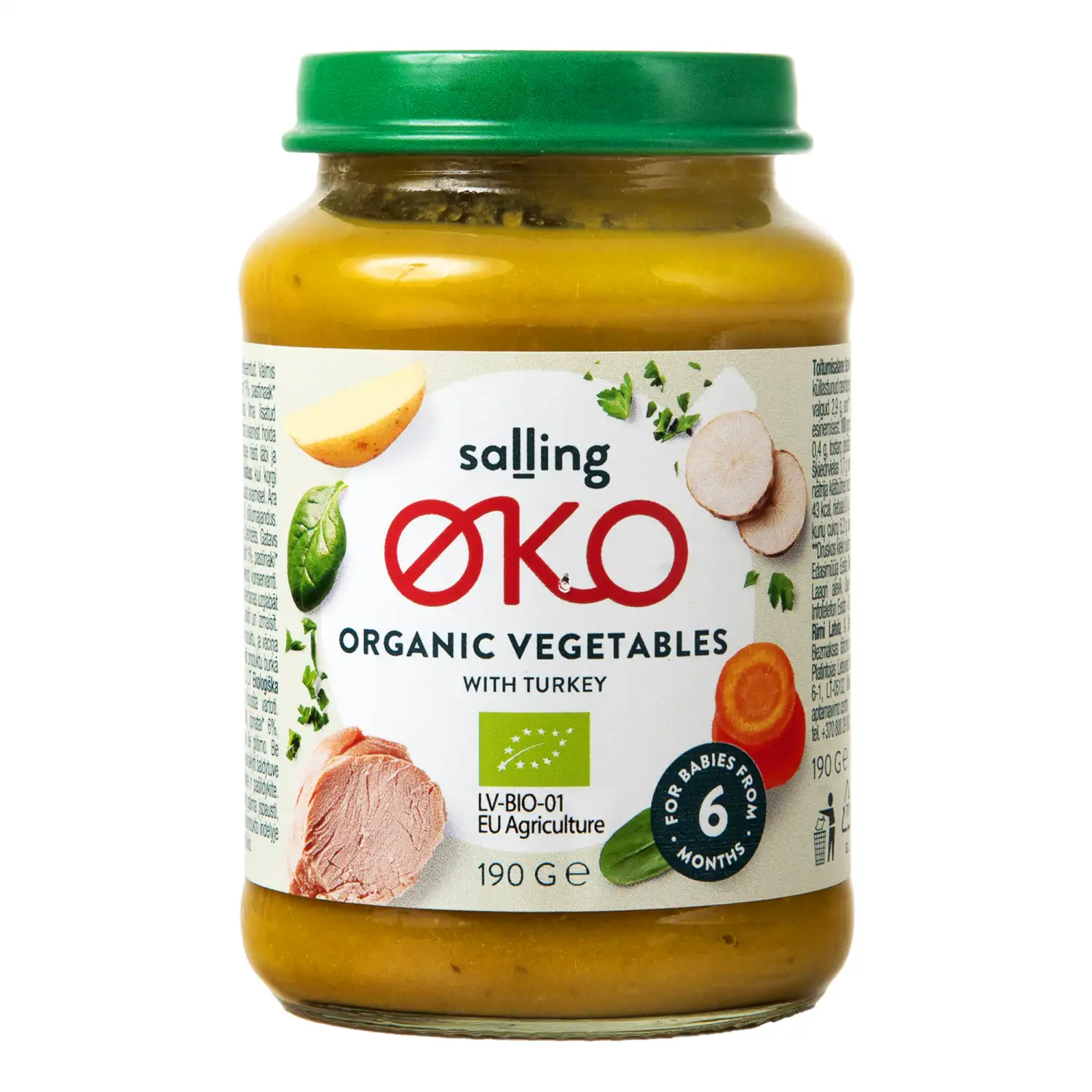 Öko. köögiviljapür. kalk. Salling Oko 190g