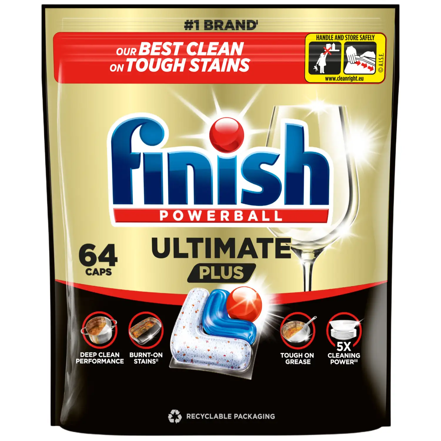 Tabl. indapl. FINISH ULT.PLUS 1 FRESH, 64 vnt