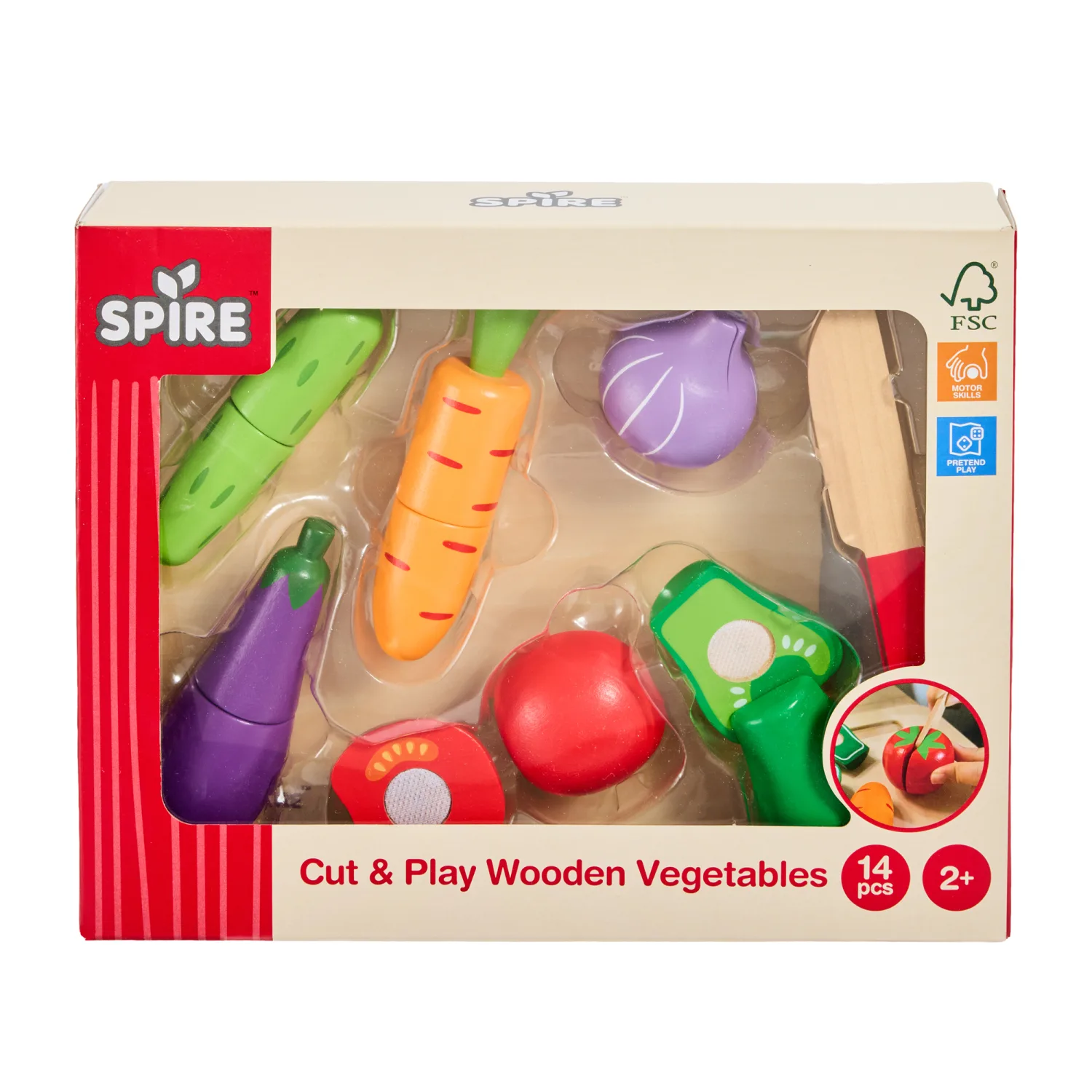 Puidust köögiviljad Cut&Play Spire AW26