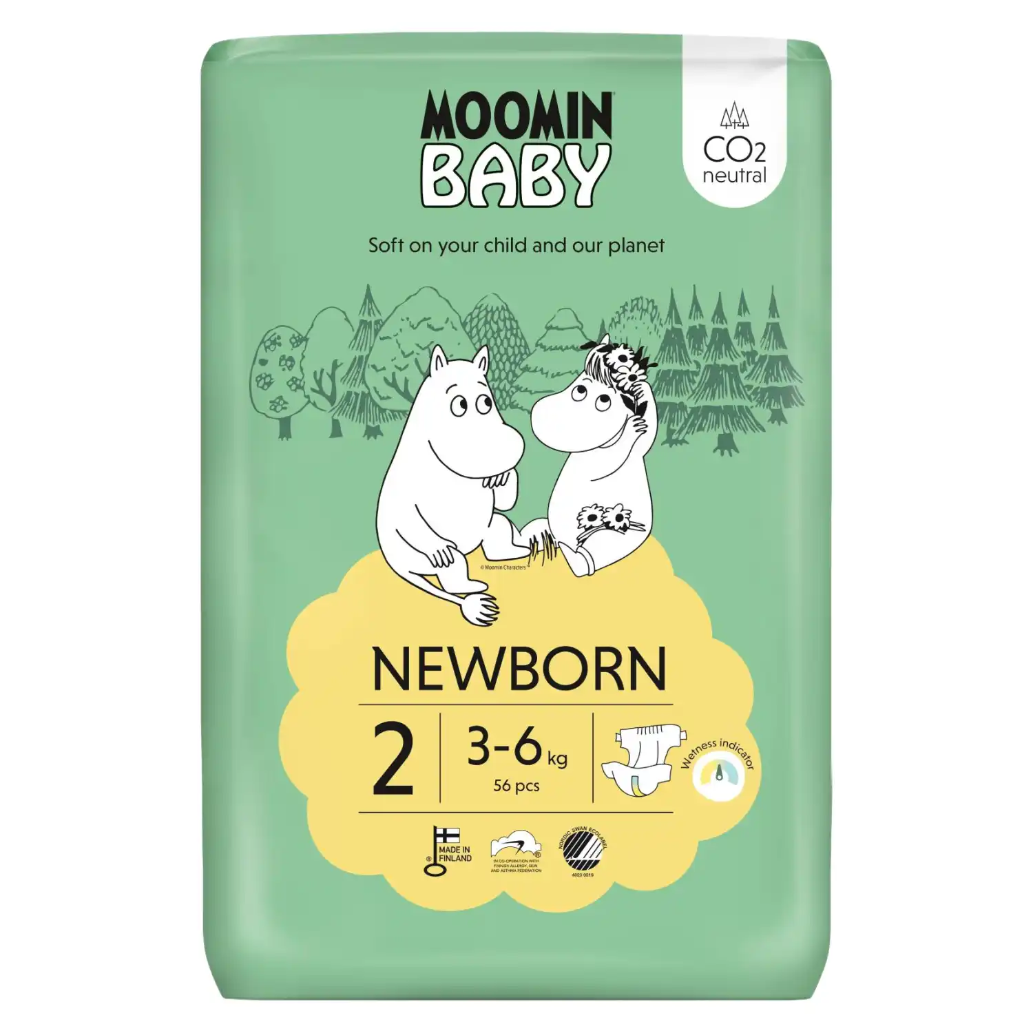 Mähkmed Moomin Baby Nr2 3-6kg 56tk