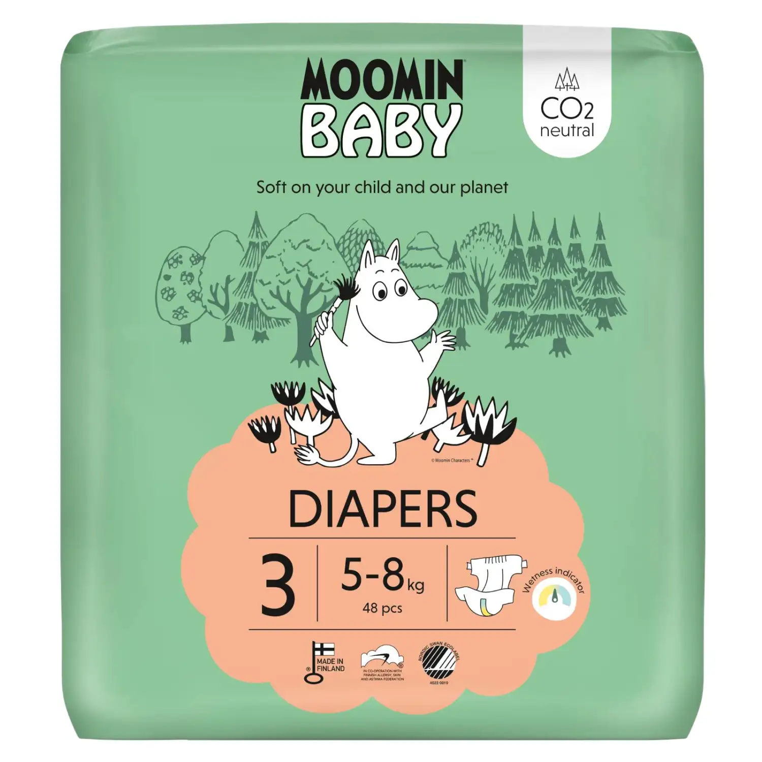 Mähkmed Moomin Baby Nr3 5-8kg 48tk