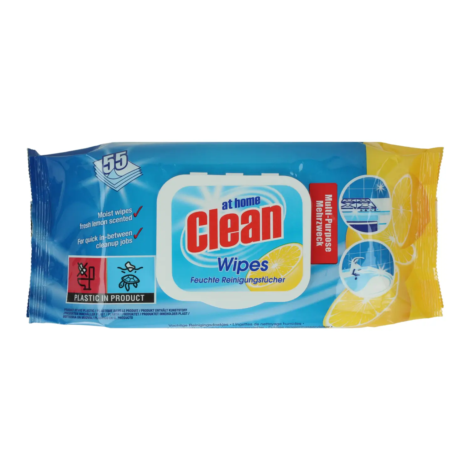 Tīrīš. salv. At Home Clean Multi Lem. 55gab.