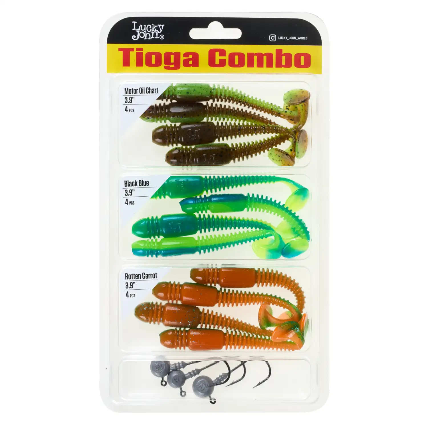 Guminukas Lucky John TIOGA 3.9in SET