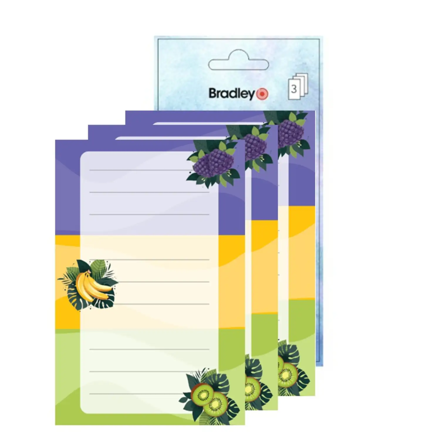 Vihikukleebis Bradley 9tk Fruits