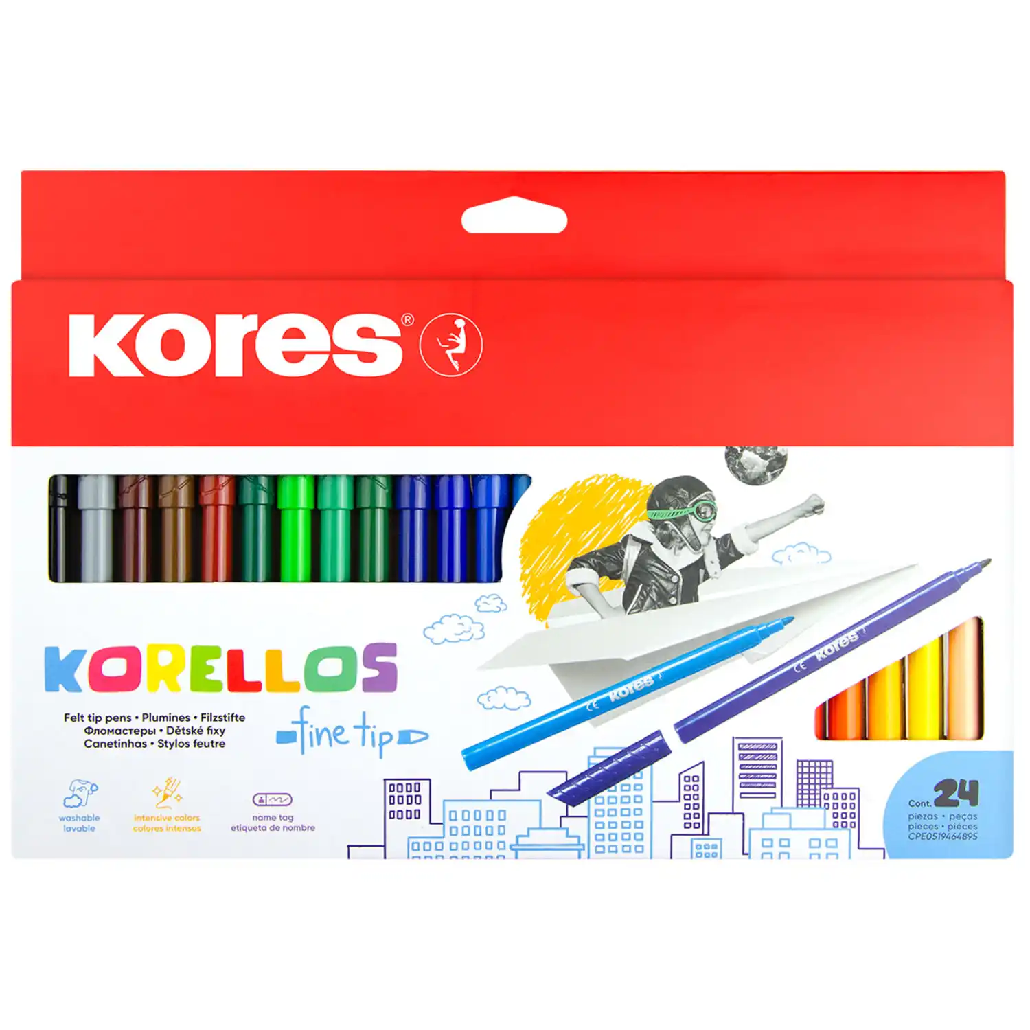 Markerid Kores Korellos standard 24tk