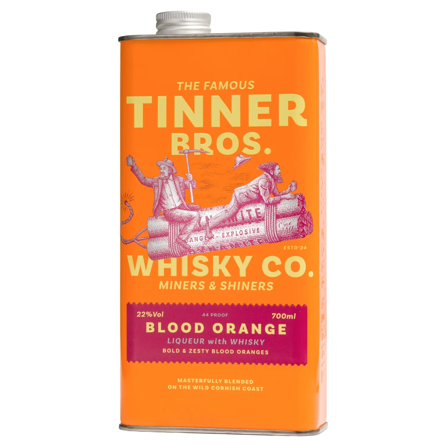 Viskio likeris TINNER BLOOD ORANGE, 22%, 0,7l