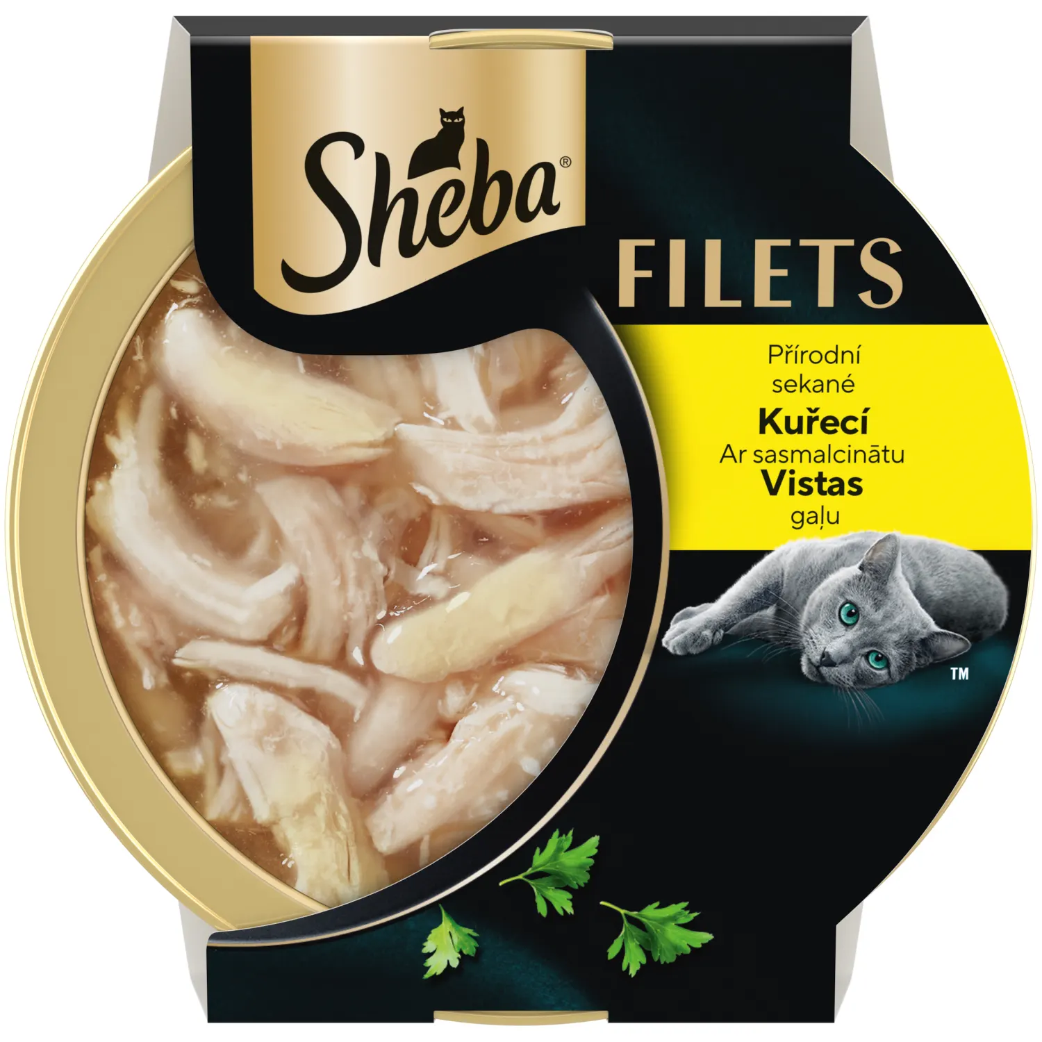 Konservi kaķiem Sheba Filets ar vistu 60g