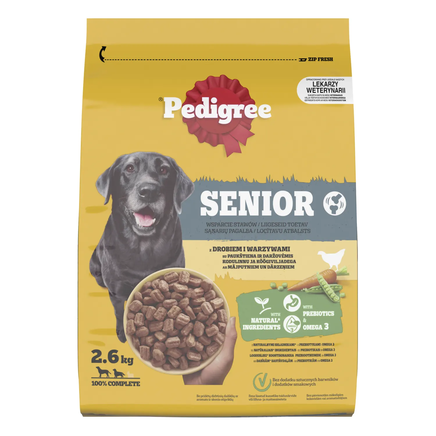Koerte kuivtoit Pedigree Senior 2,6kg