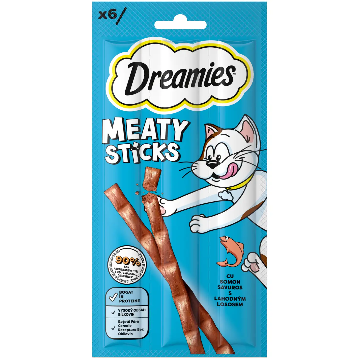 Kassimaiused Dreamies Meaty Sticks 6x5g
