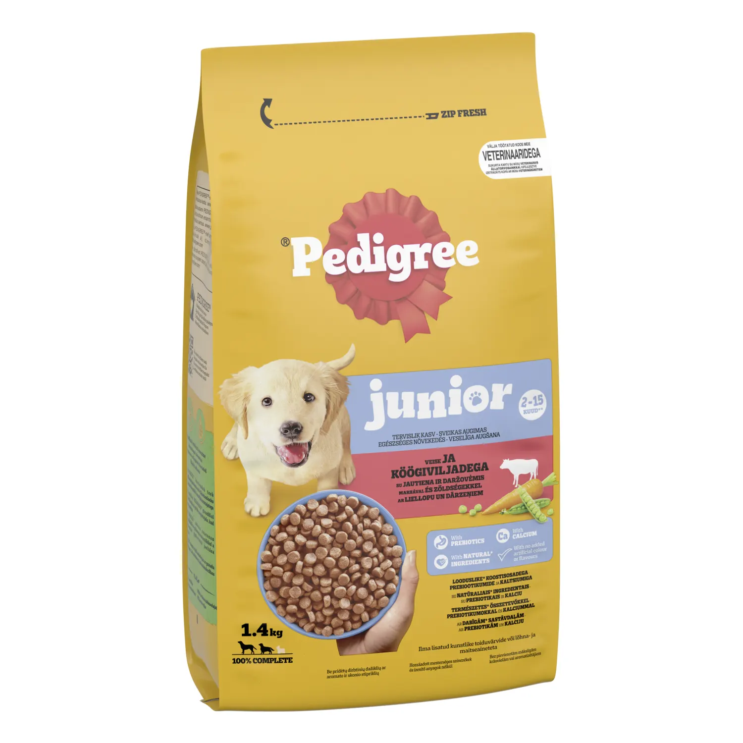 Koerte kuivtoit Pedigree Junior 1,4kg