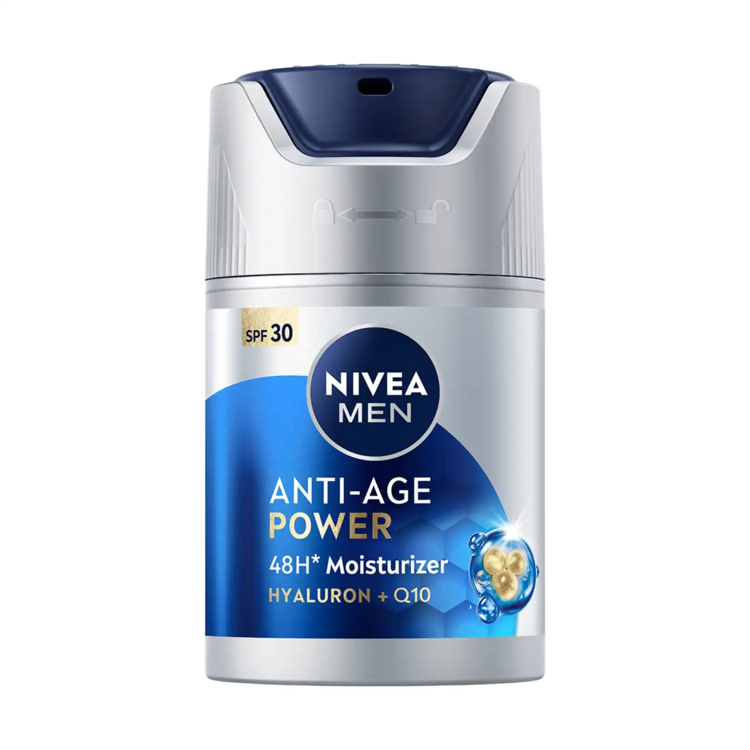 Sejas mitrināt.Nivea Men anti-age SPF30 50ml