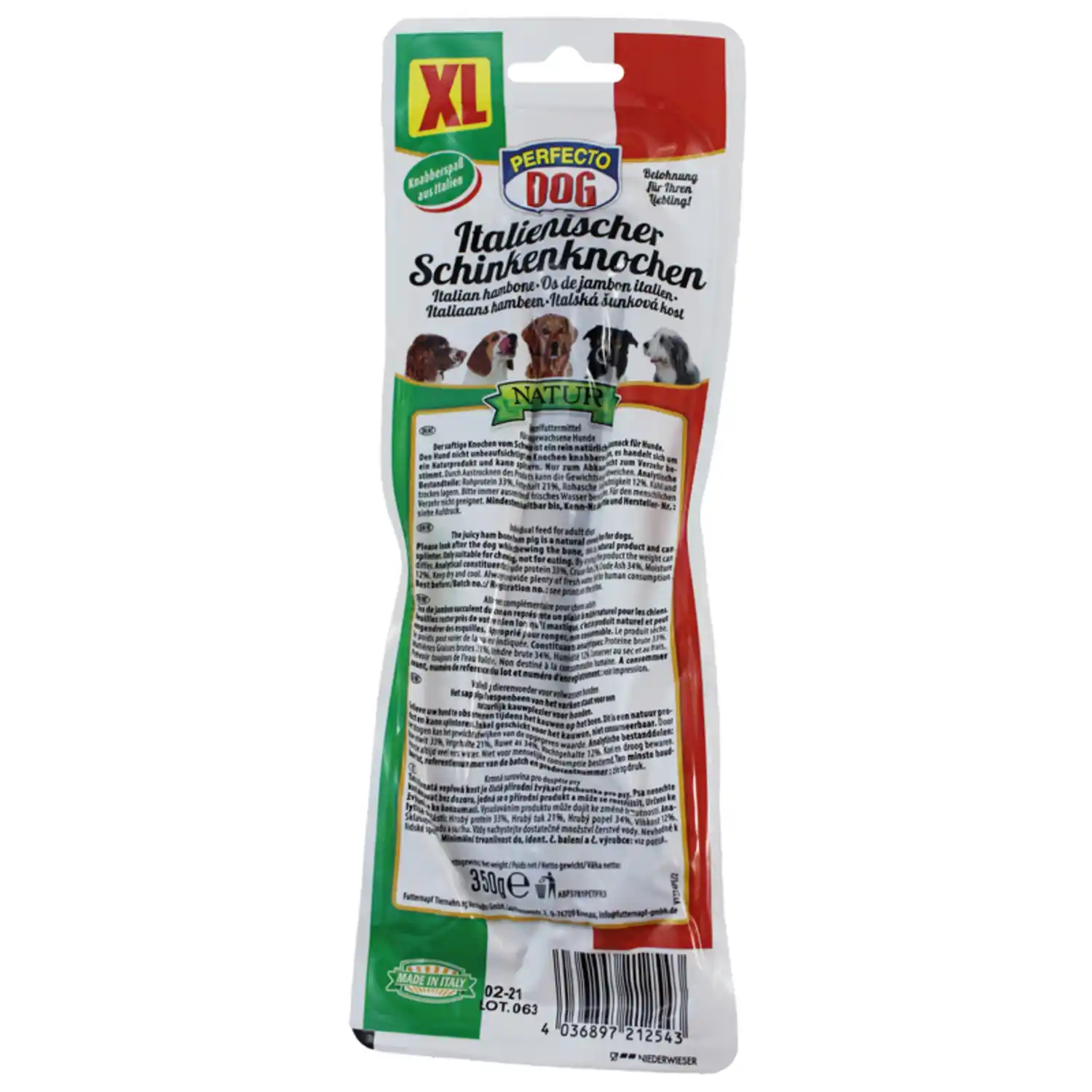 Gard. suņ. Perfecto šķiņķa kauls XL 350g
