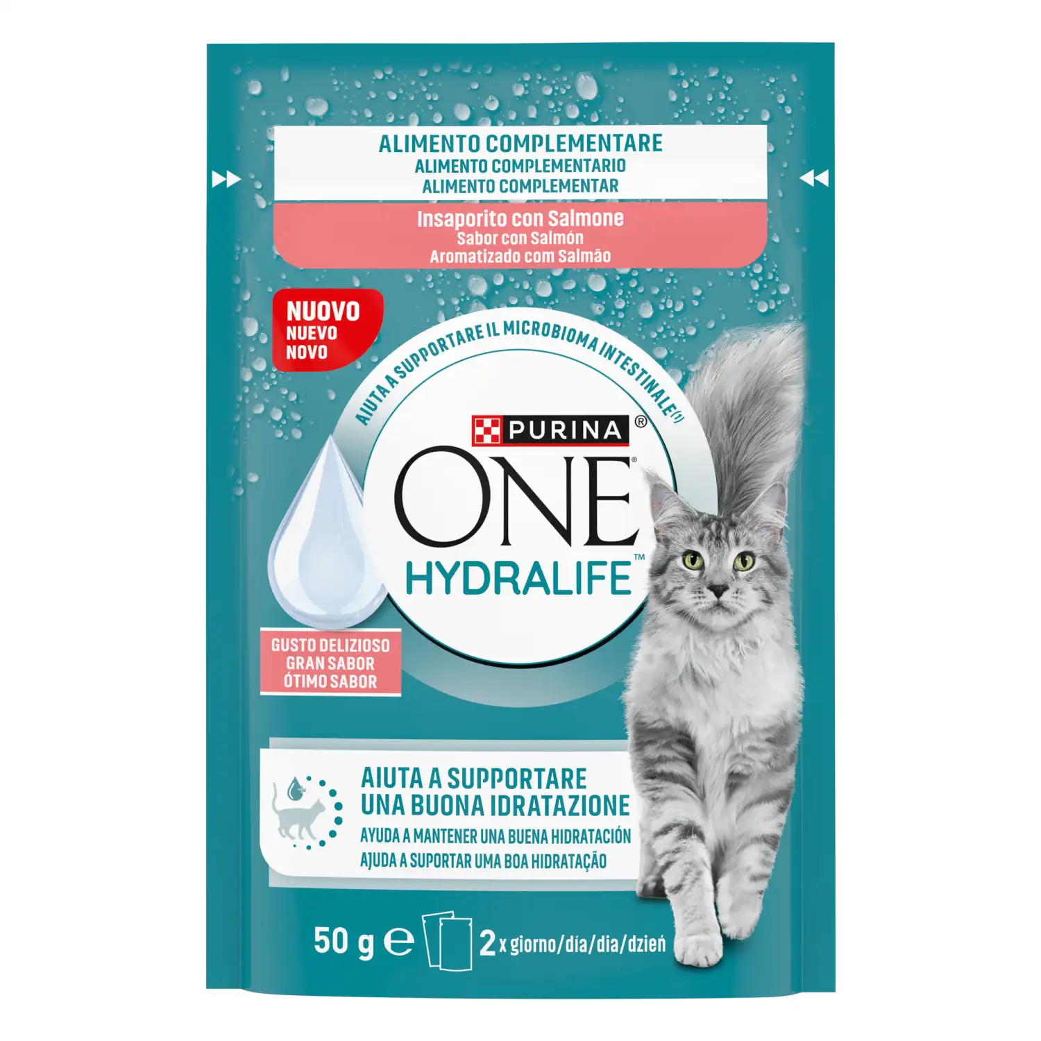 Kassi täiends. Purina One Hydralife lõhe 50g