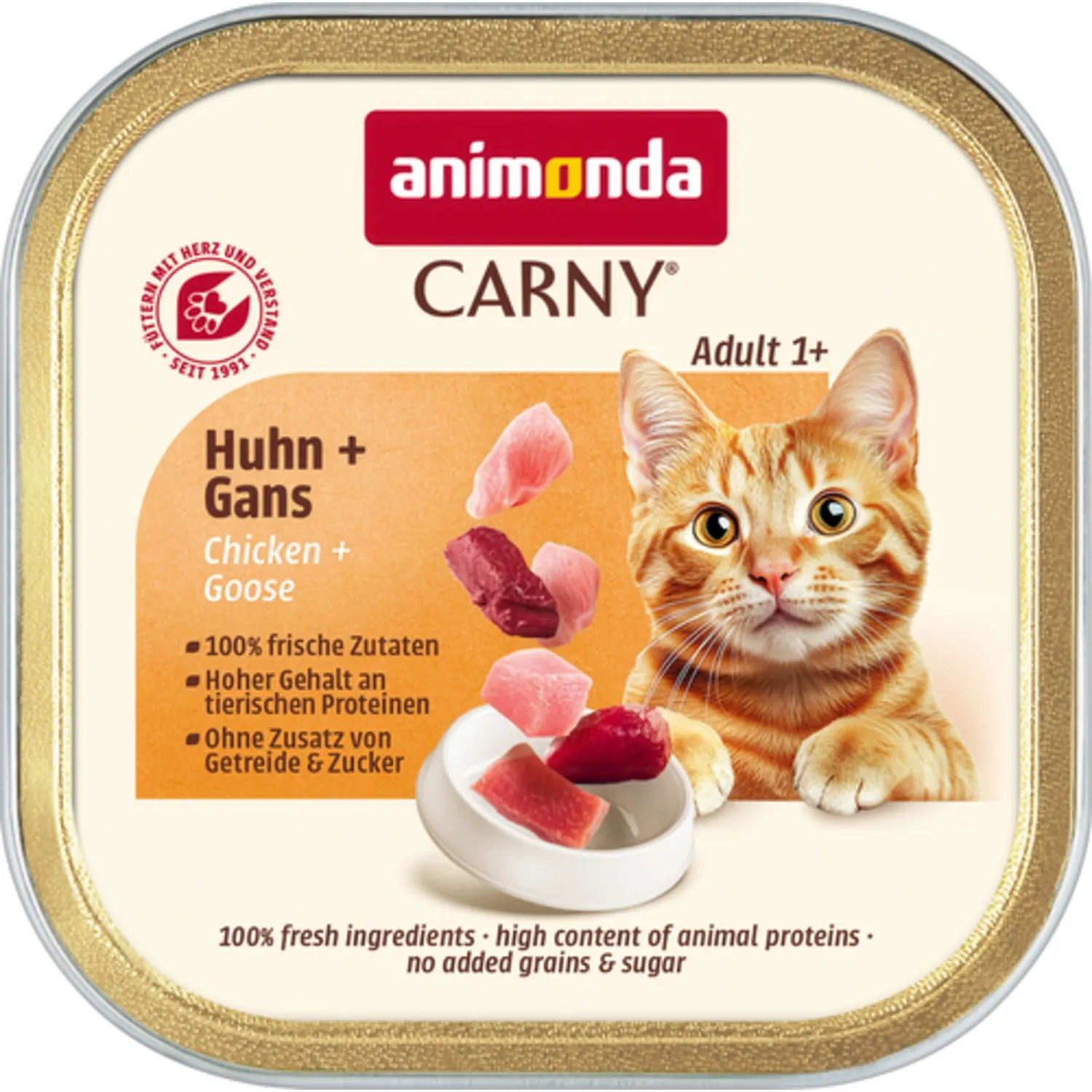 Kačių ėdalas ANIMONDA CARNY su žąsimi, 85 g