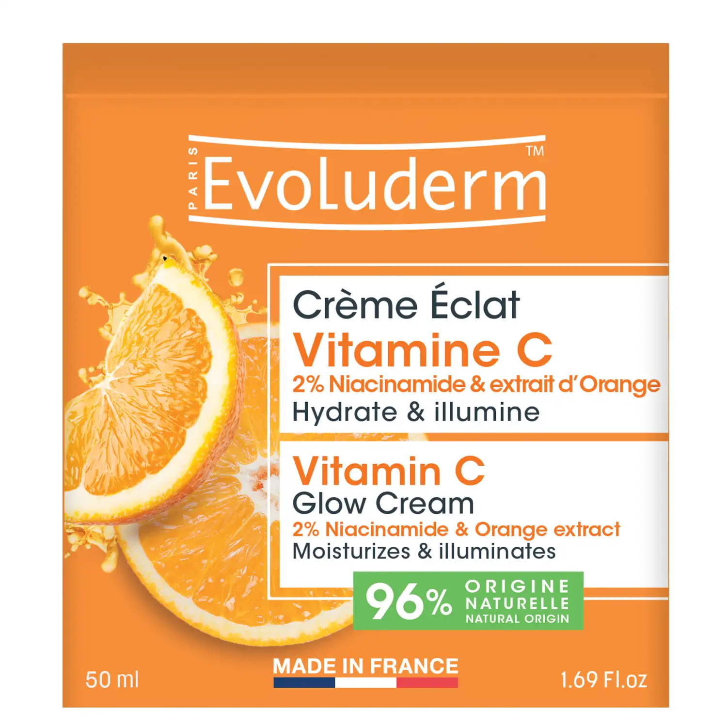 Sejas krēms Evoluderm Vitamin C Glow 50ml