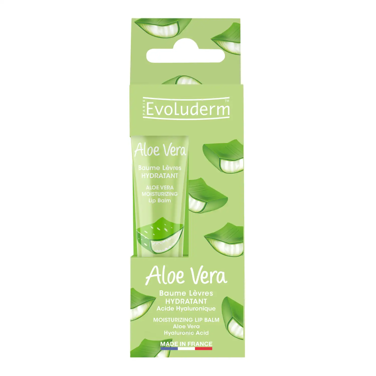 Lūp.bal. Evoluderm Aloe Vera Hyal. mitr. 15ml