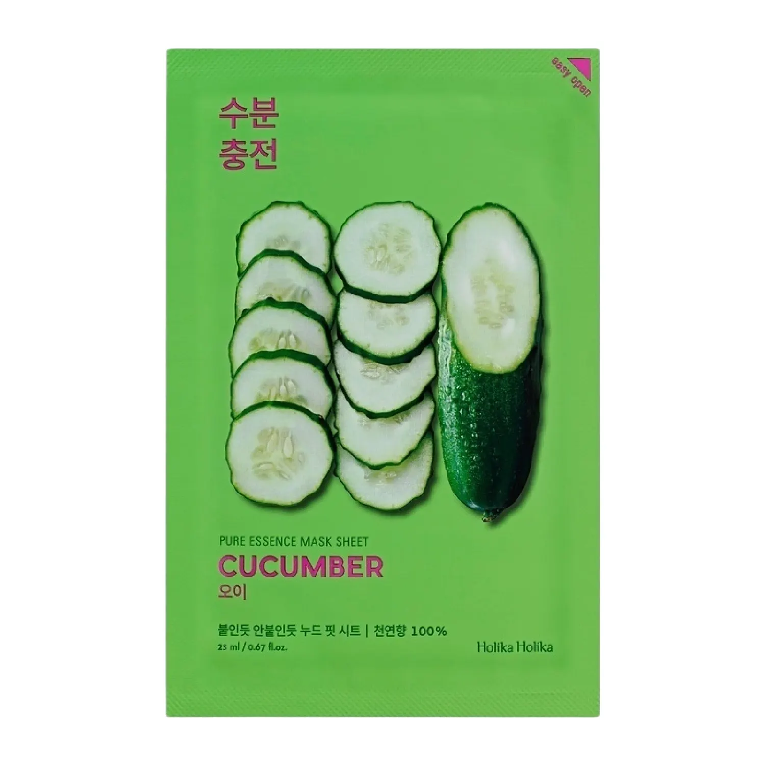 Sej.maska Holika Holika Pure Ess. Cucum. 23ml